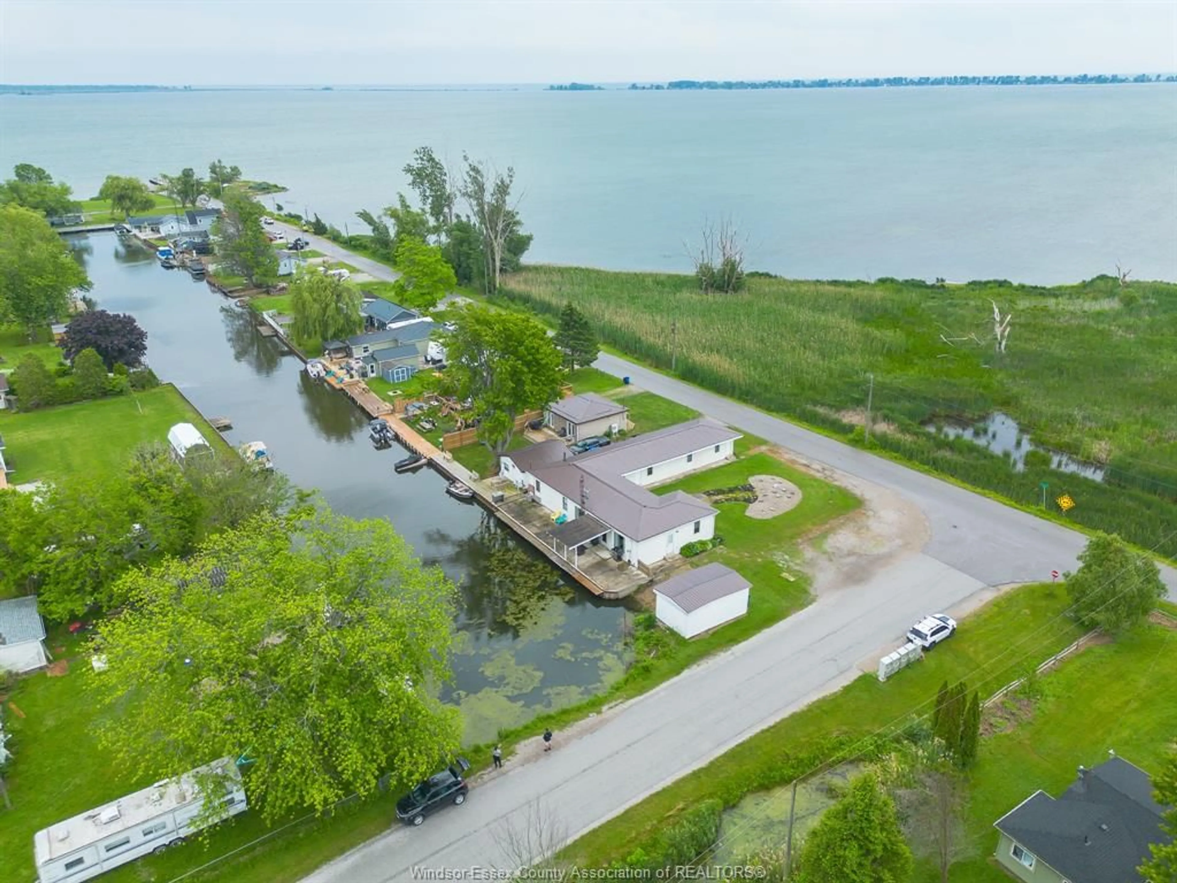A pic from outside/outdoor area/front of a property/back of a property/a pic from drone, water/lake/river/ocean view for 83 BROCK St, Chatham-Kent Ontario N0P 1A0