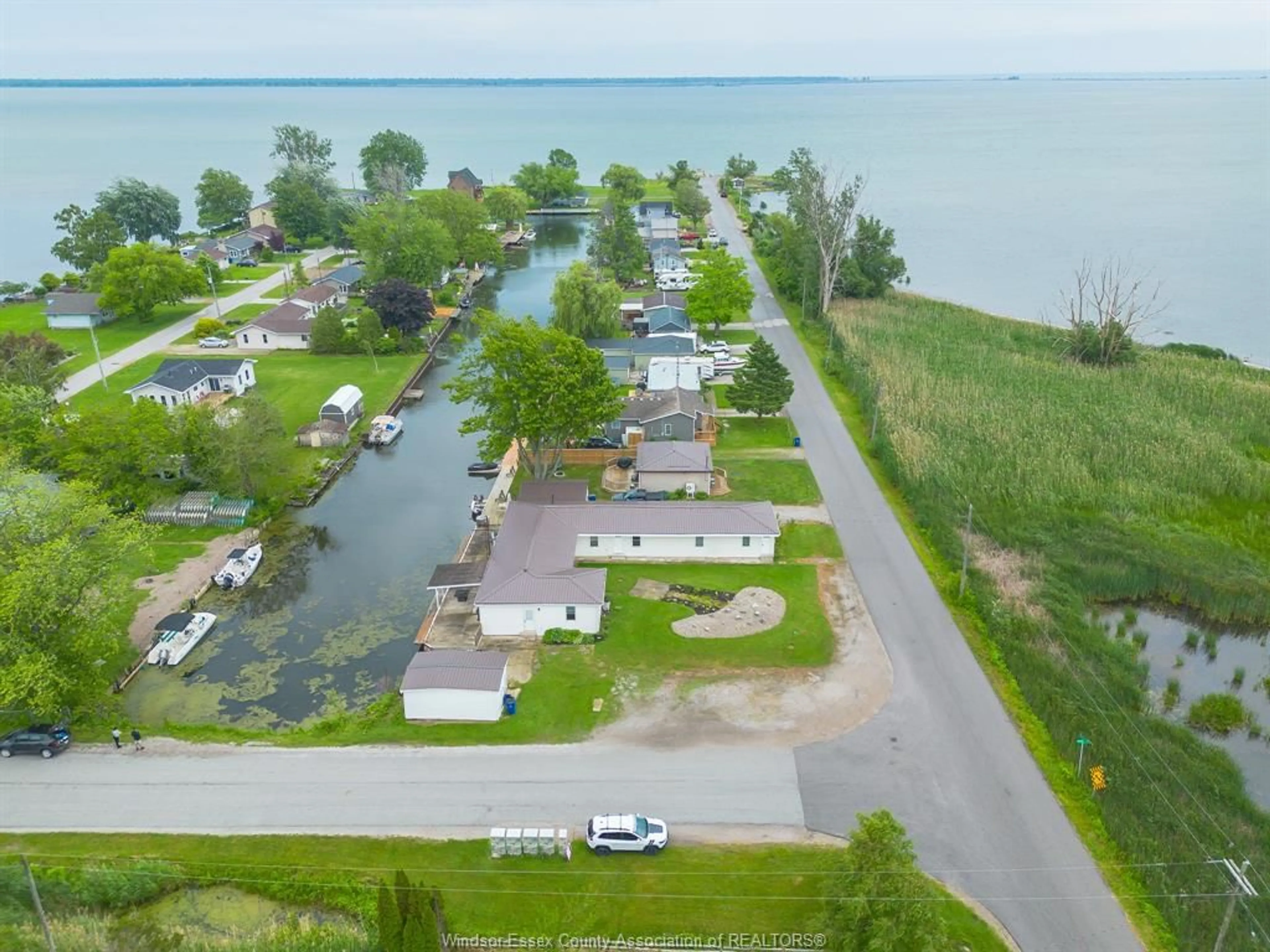 A pic from outside/outdoor area/front of a property/back of a property/a pic from drone, water/lake/river/ocean view for 83 BROCK St, Chatham-Kent Ontario N0P 1A0