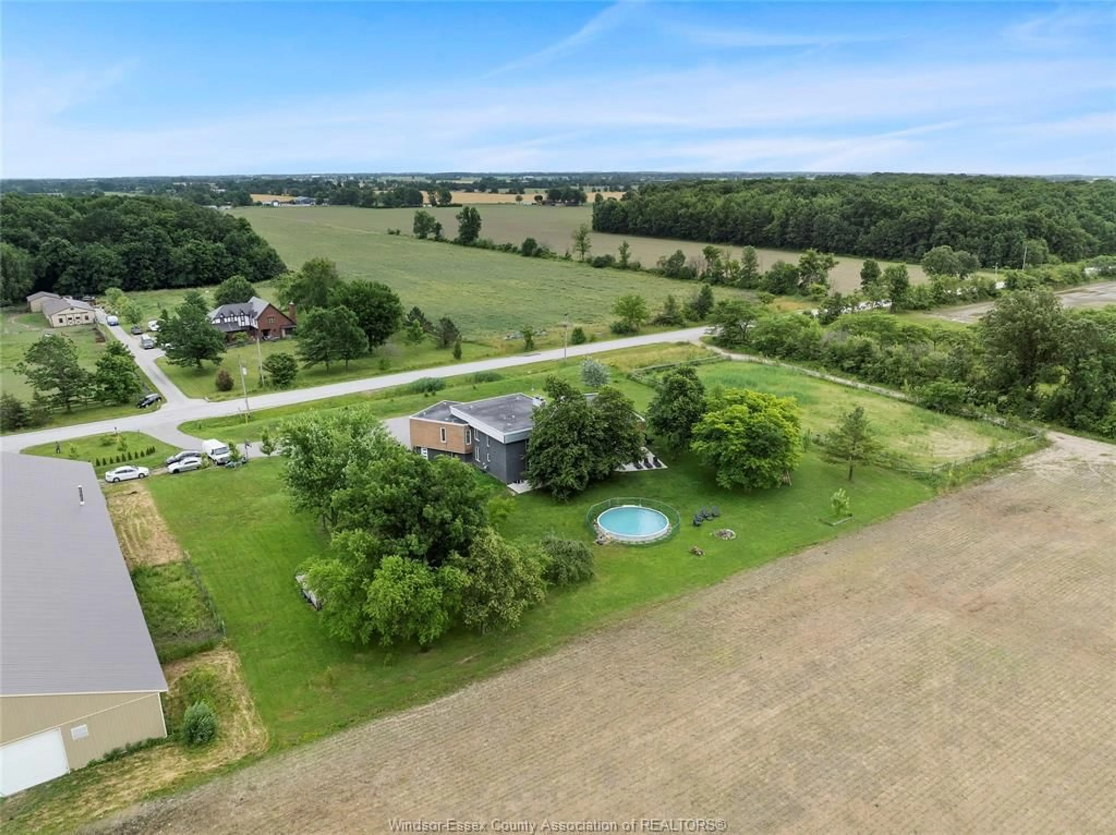 A pic from outside/outdoor area/front of a property/back of a property/a pic from drone, water/lake/river/ocean view for 6675 CONCESSION 10, Maidstone Ontario N0R 1K0
