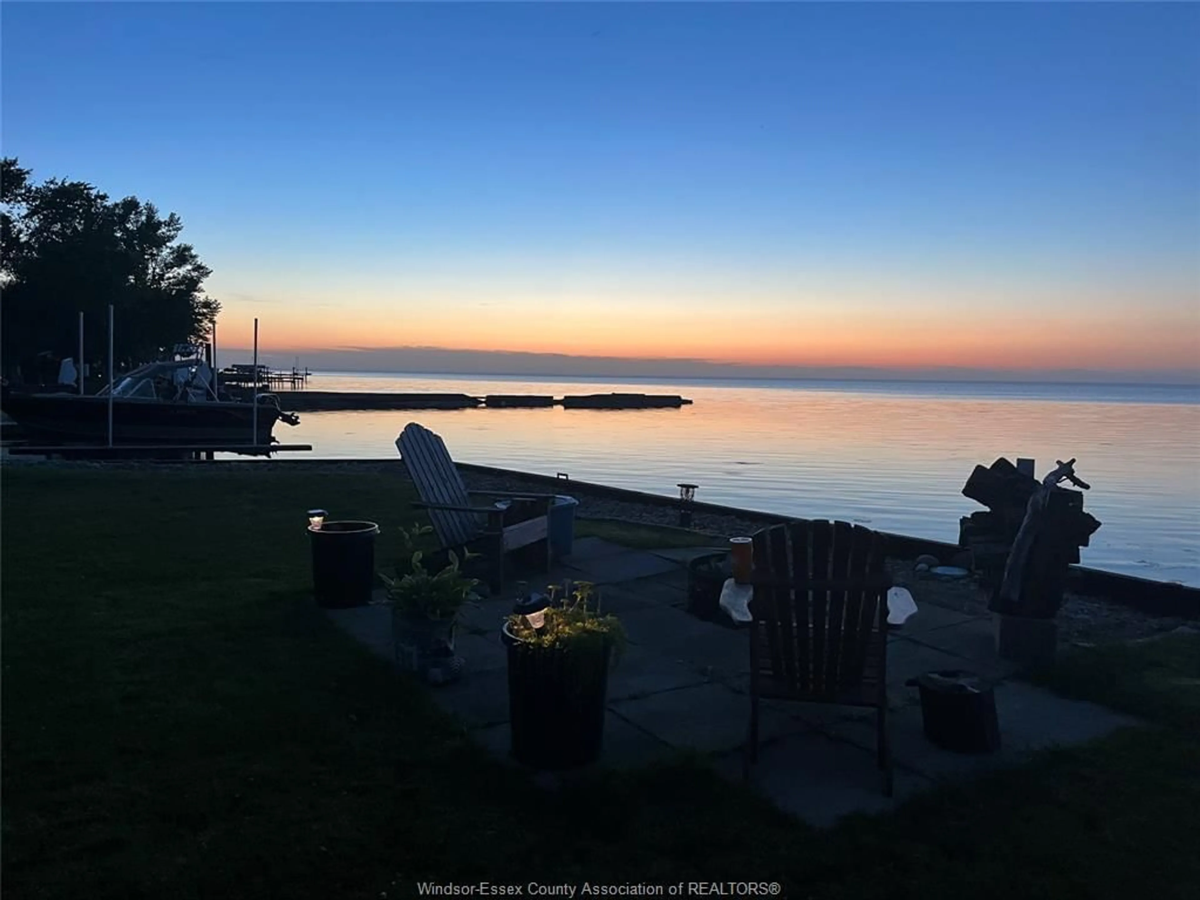A pic from outside/outdoor area/front of a property/back of a property/a pic from drone, water/lake/river/ocean view for 7654 ST CLAIR Rd, Lakeshore Ontario N0R 1N0