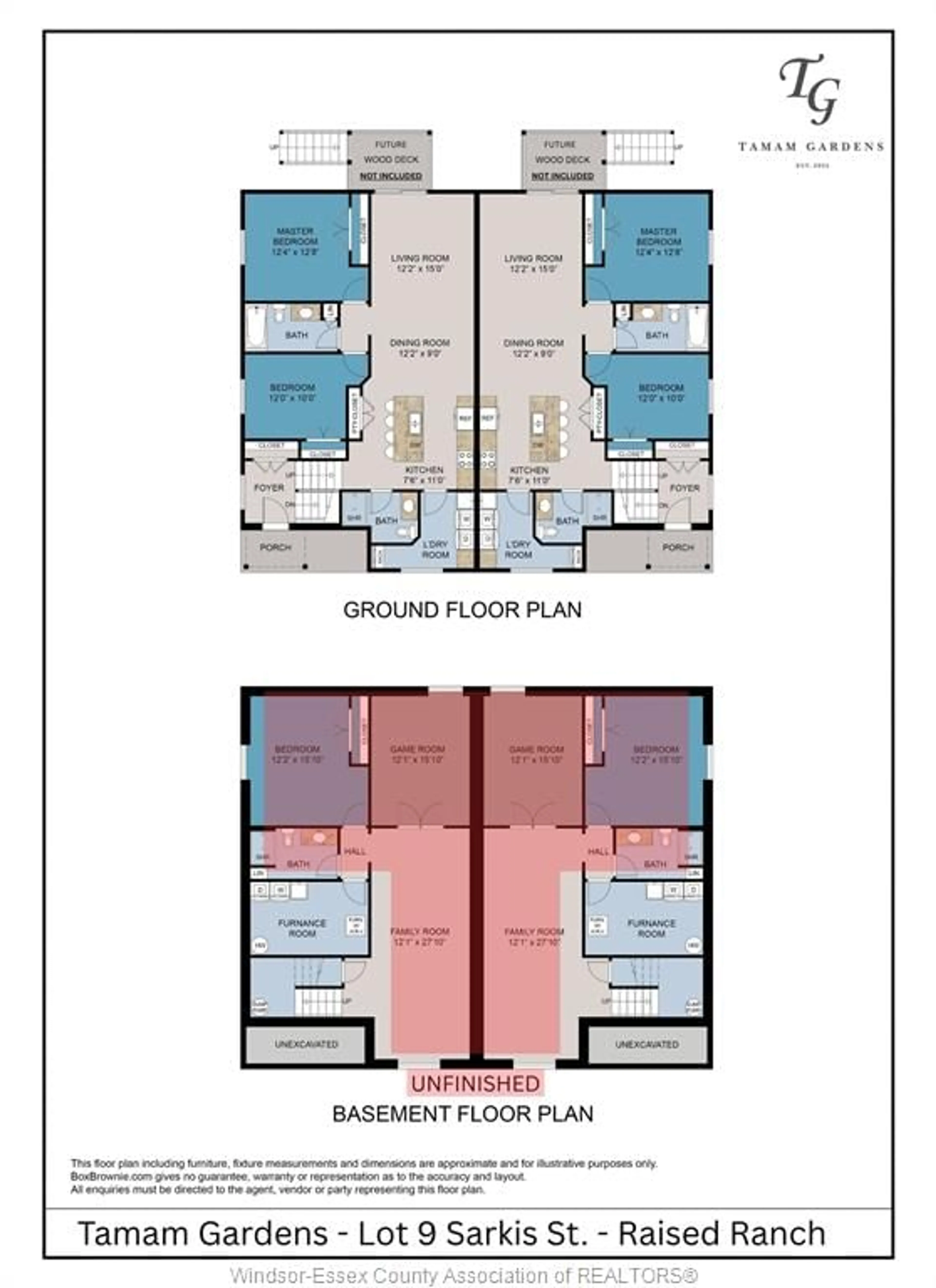 Floor plan for LOT 9 (A) SARKIS St, Kingsville Ontario N9Y 1J9