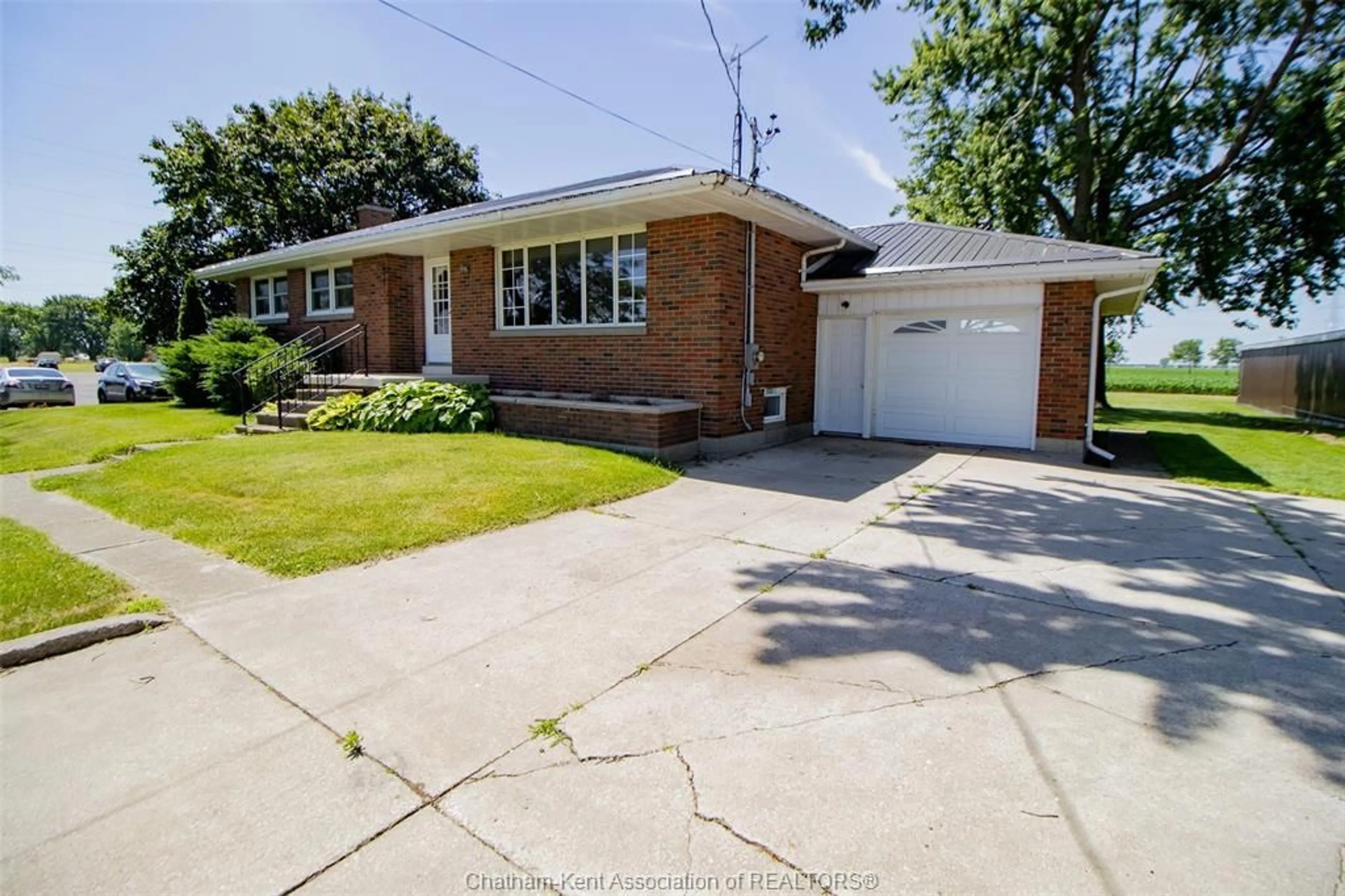 Home with brick exterior material, street for 22142 CHARING CROSS Rd, Chatham Ontario N7M 5J3
