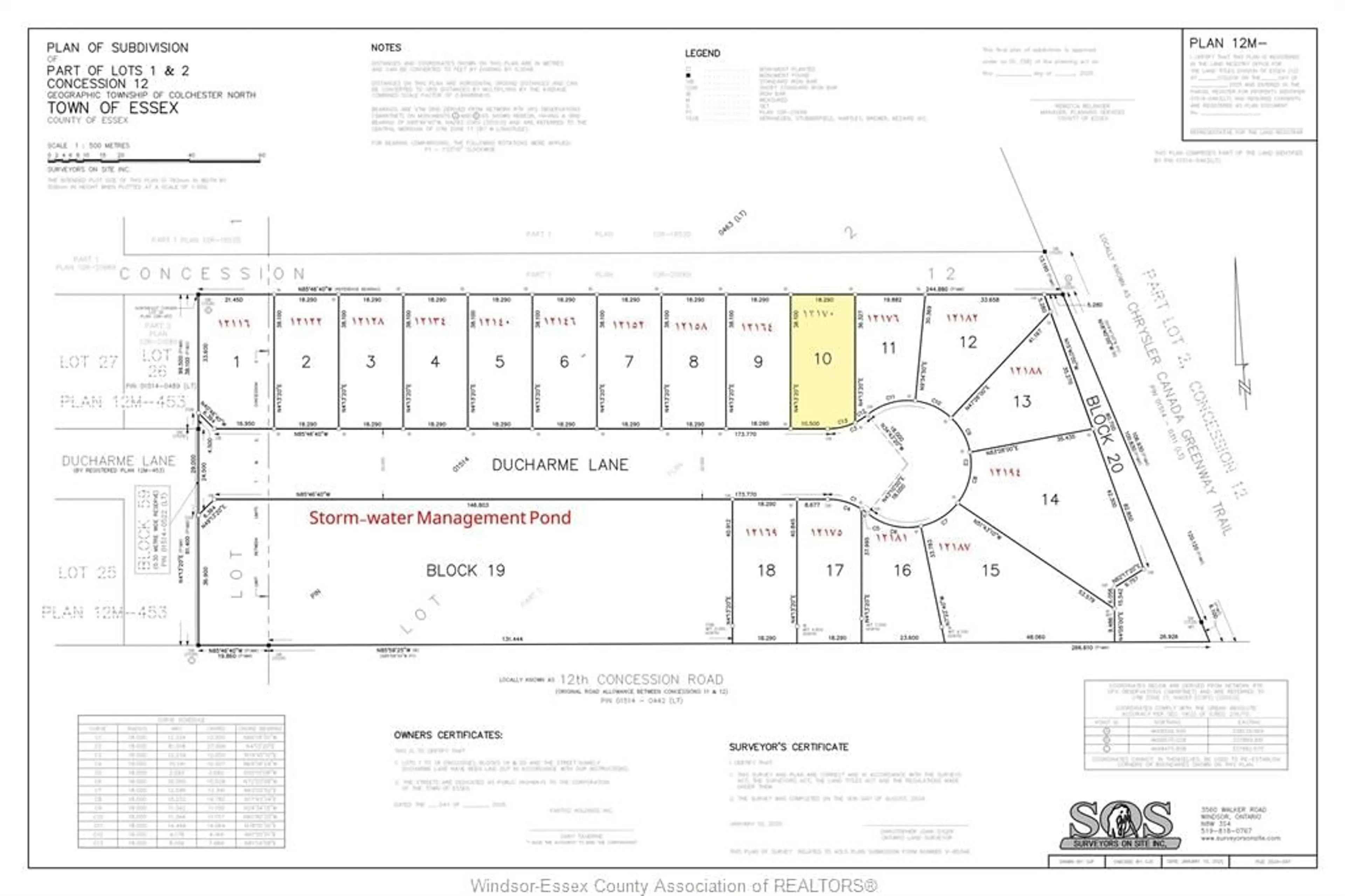 Floor plan for 12170 Ducharme, Essex Ontario N0R 1J0