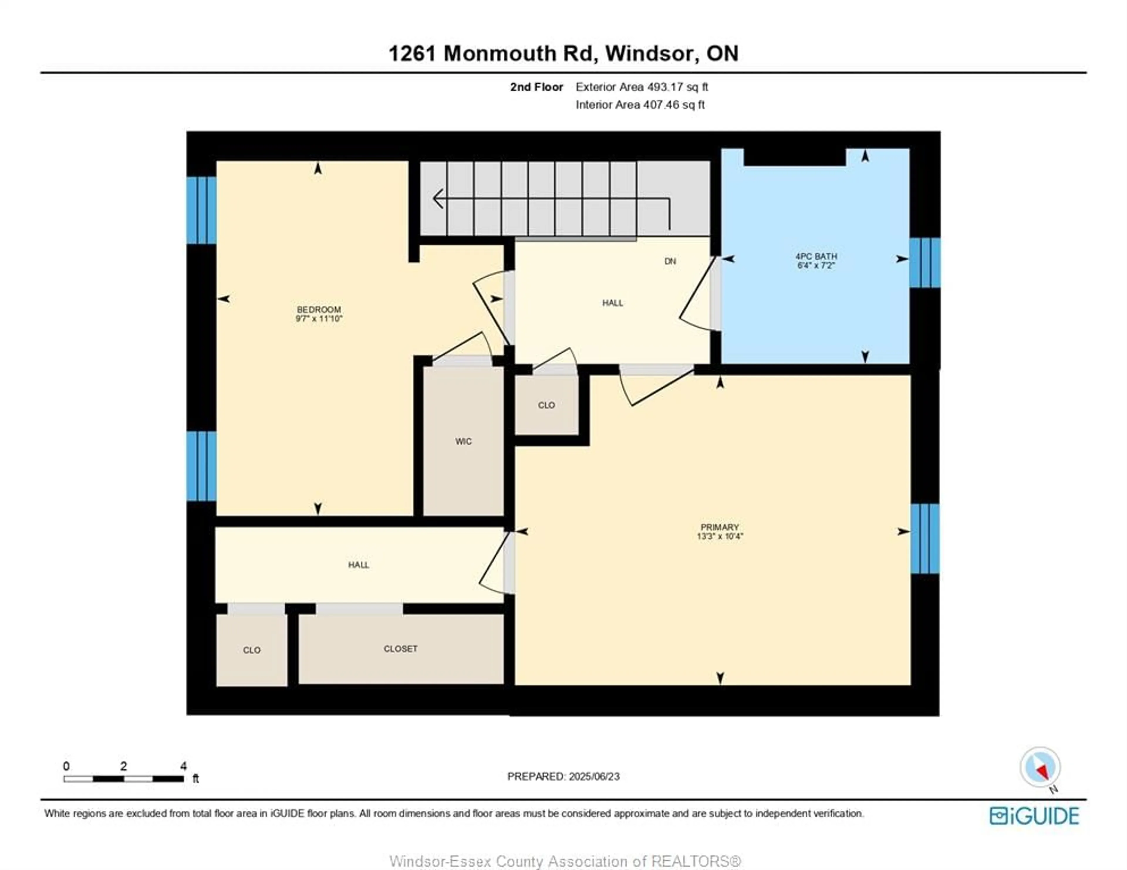 Floor plan for 1261 MONMOUTH, Windsor Ontario N8Y 3M2