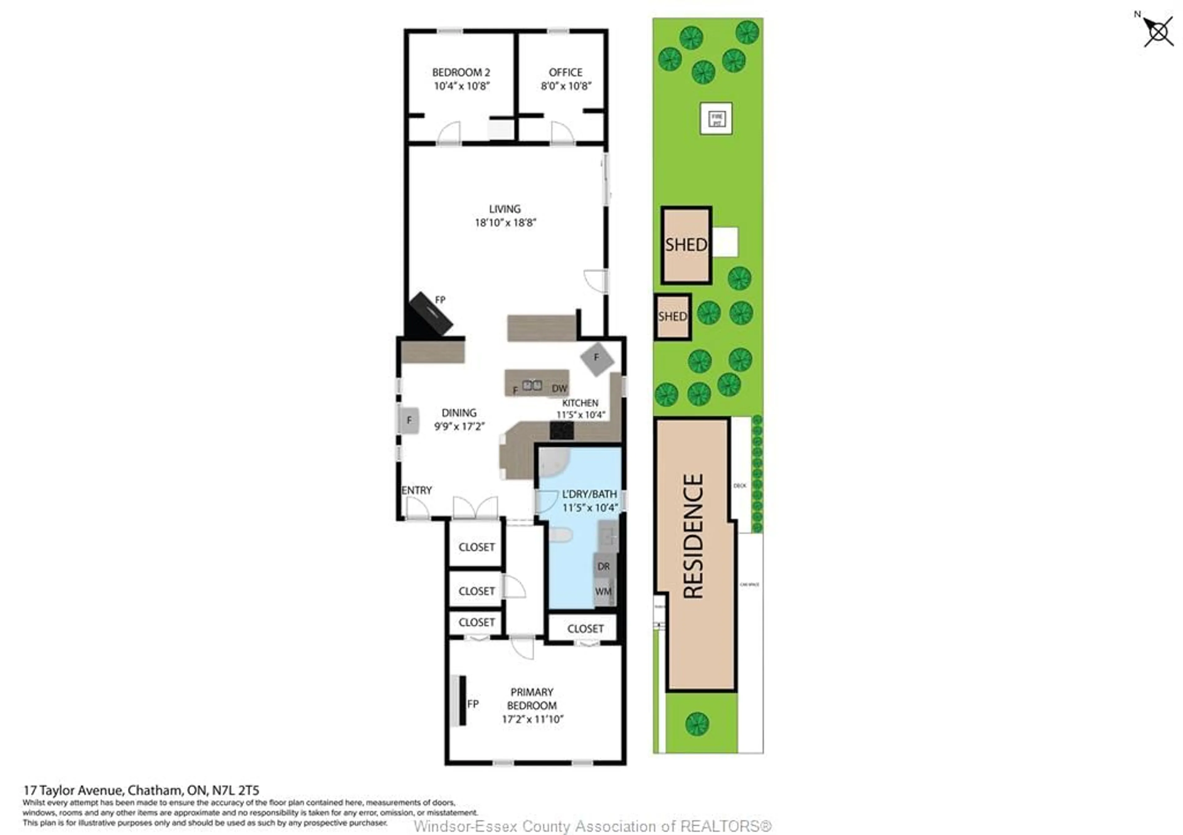 Floor plan for 17 Taylor Ave, Chatham Ontario N7L 2T4