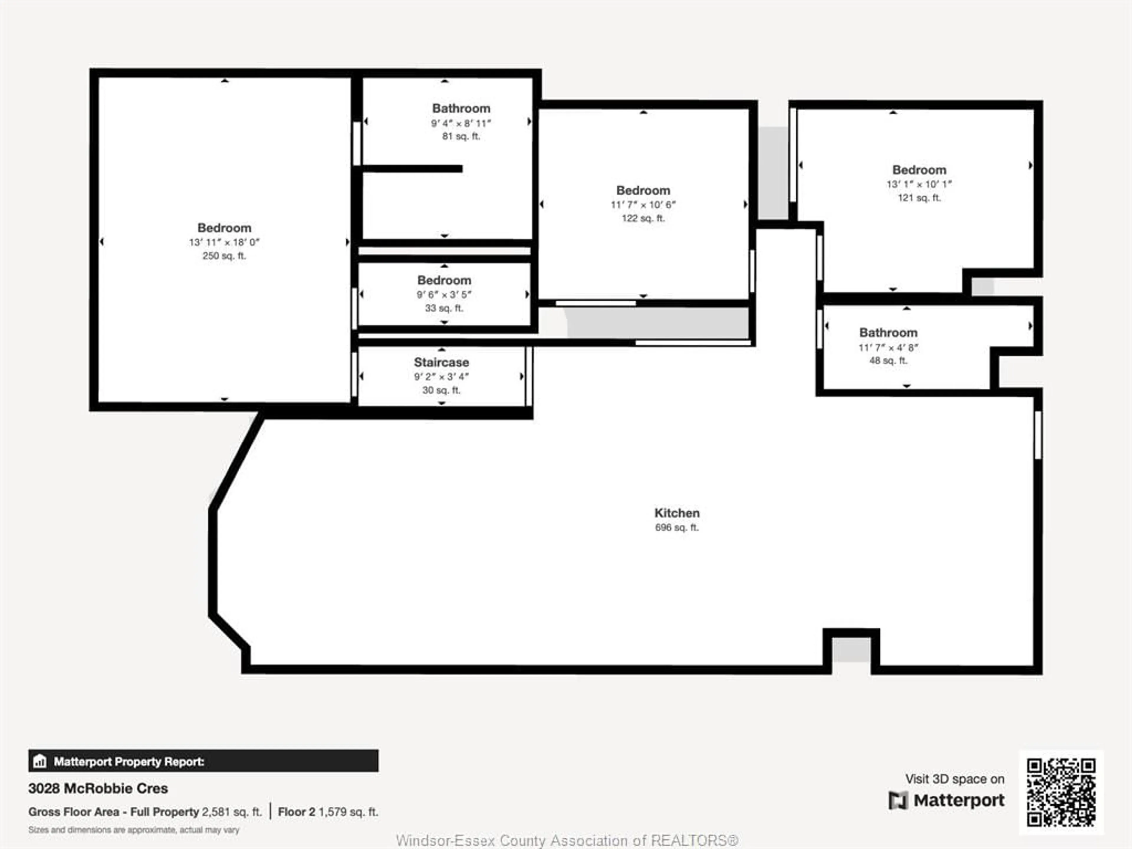 Floor plan for 3028 MCROBBIE Cres, Windsor Ontario N8R 0A7