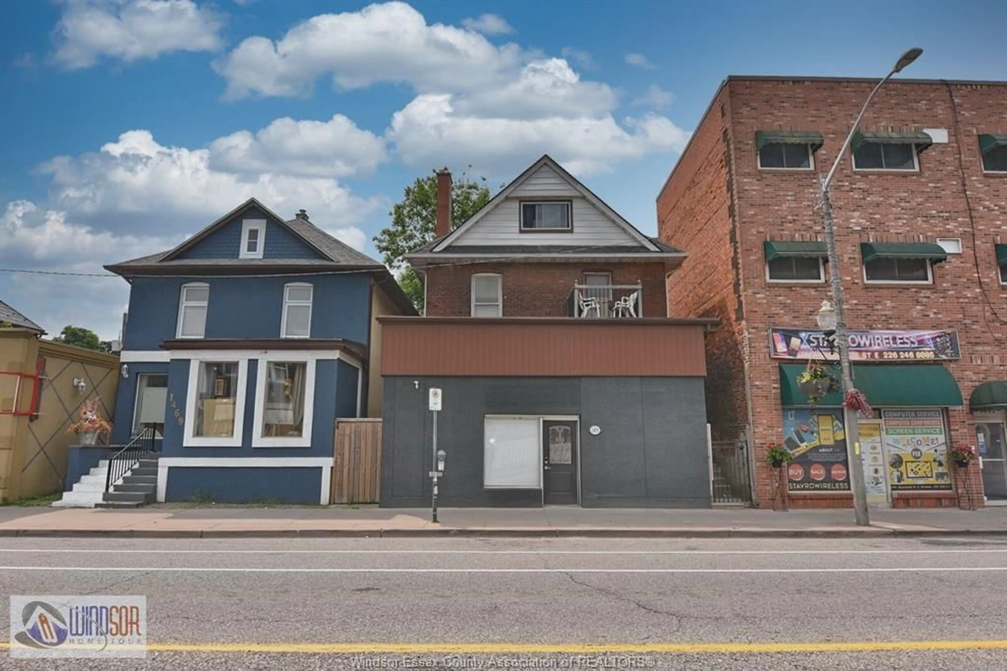 Home with brick exterior material, street for 1453-55 WYANDOTTE ST E, Windsor Ontario N9A 3L1