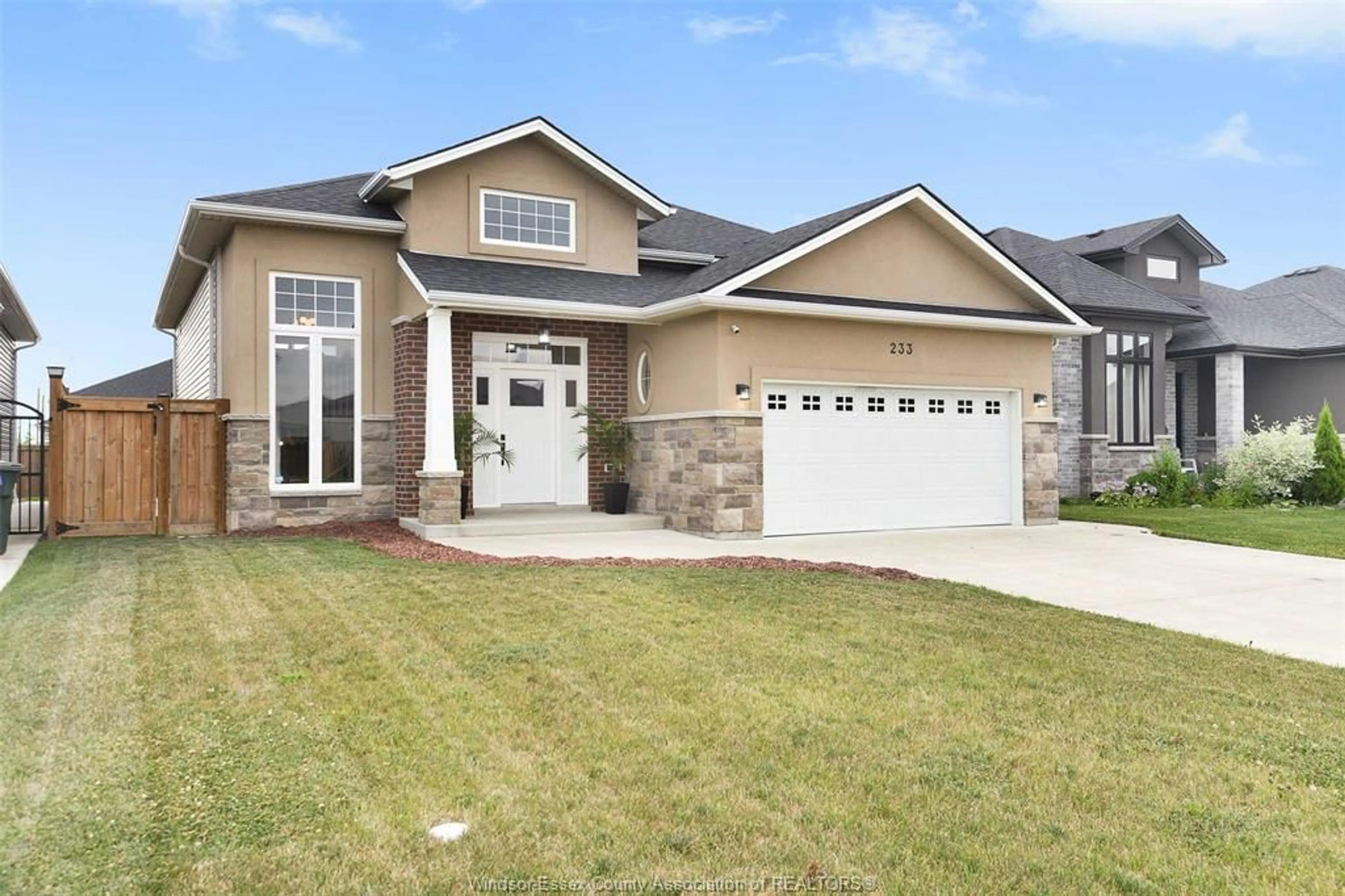 Home with brick exterior material, street for 233 MULLEN Cres, Amherstburg Ontario N9V 0G3