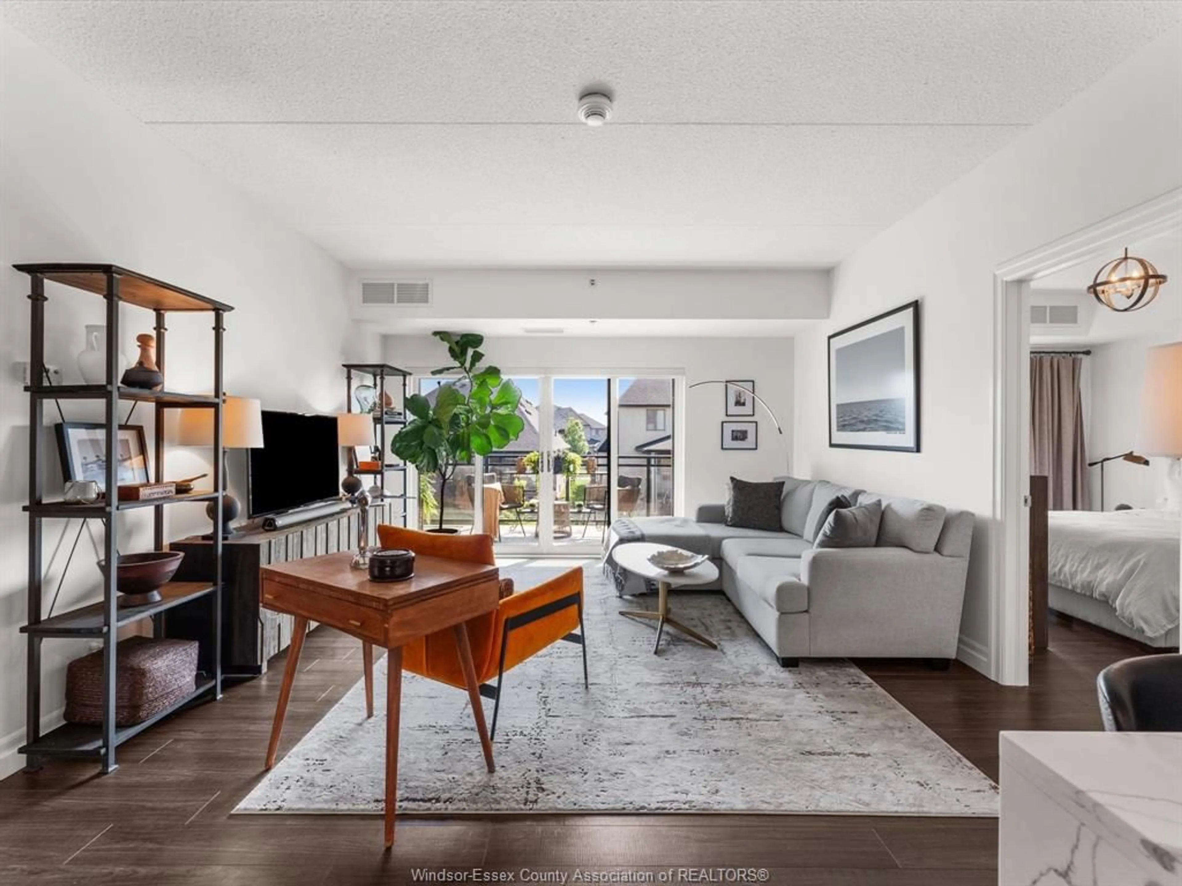 Living room with furniture, unknown for 250 Manning #204, Tecumseh Ontario N8H 0A8
