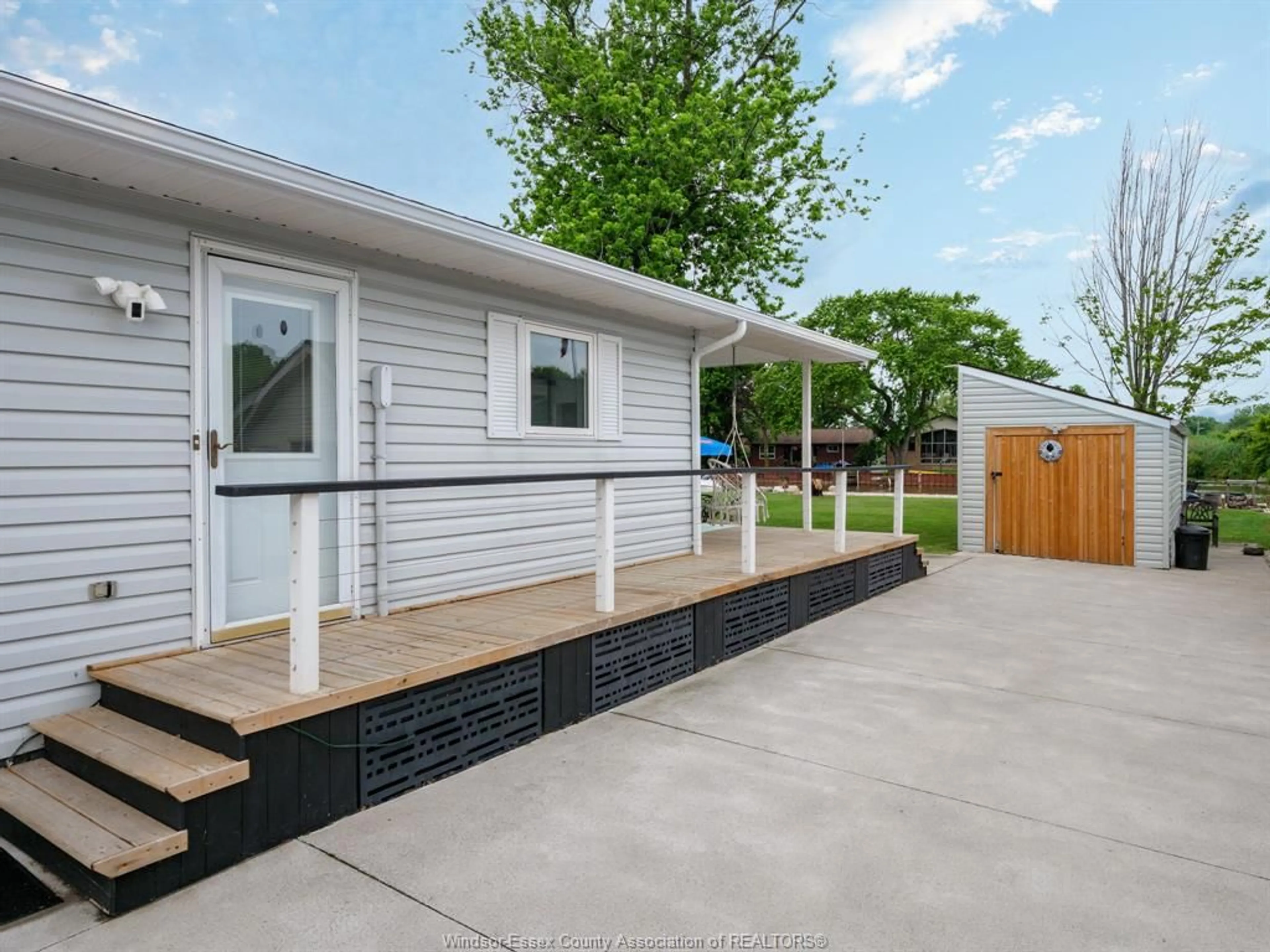 Home with vinyl exterior material, street for 159 EAST PUCE ROAD, Lakeshore Ontario N0R 1A0