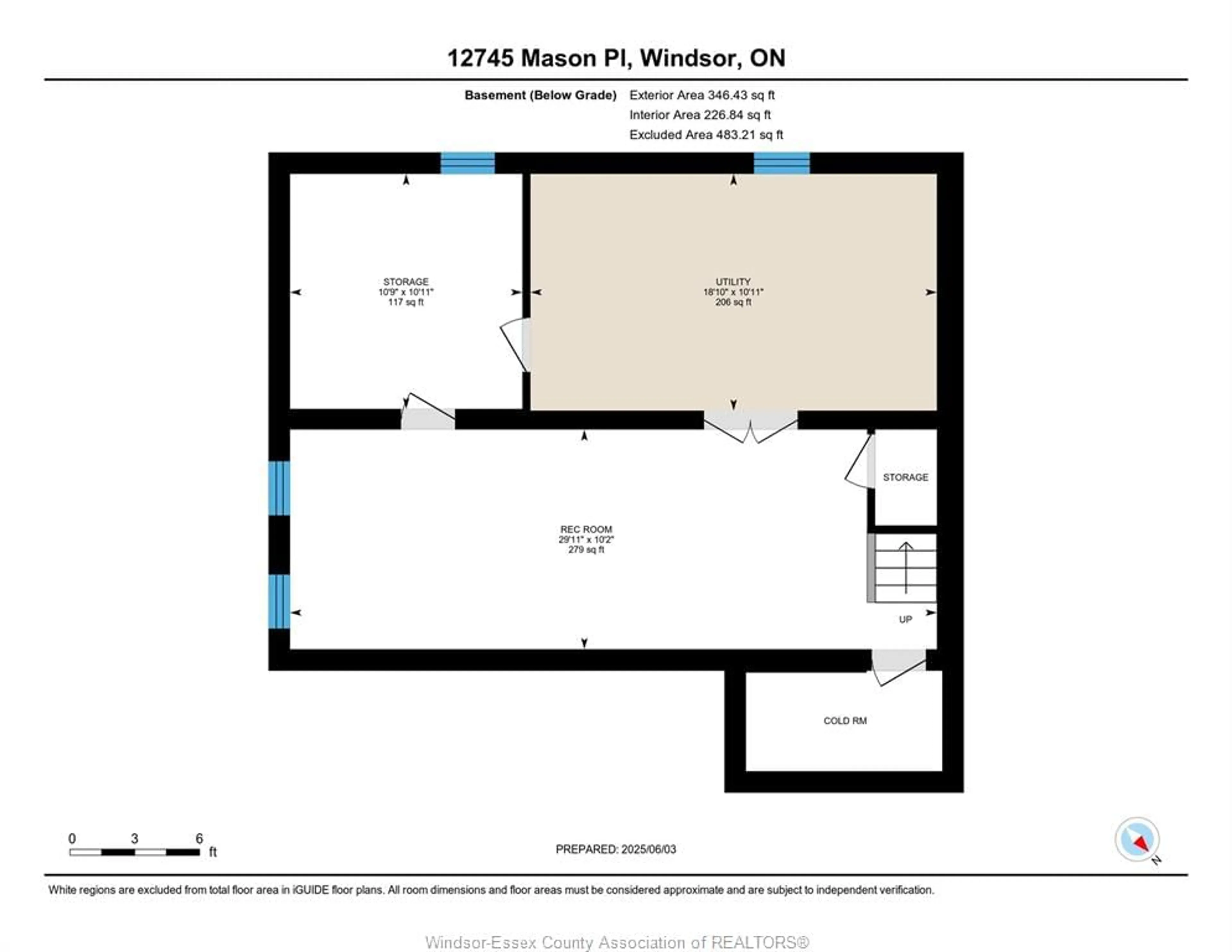 Floor plan for 12745 MASON PLACE, Tecumseh Ontario N8N 1G6