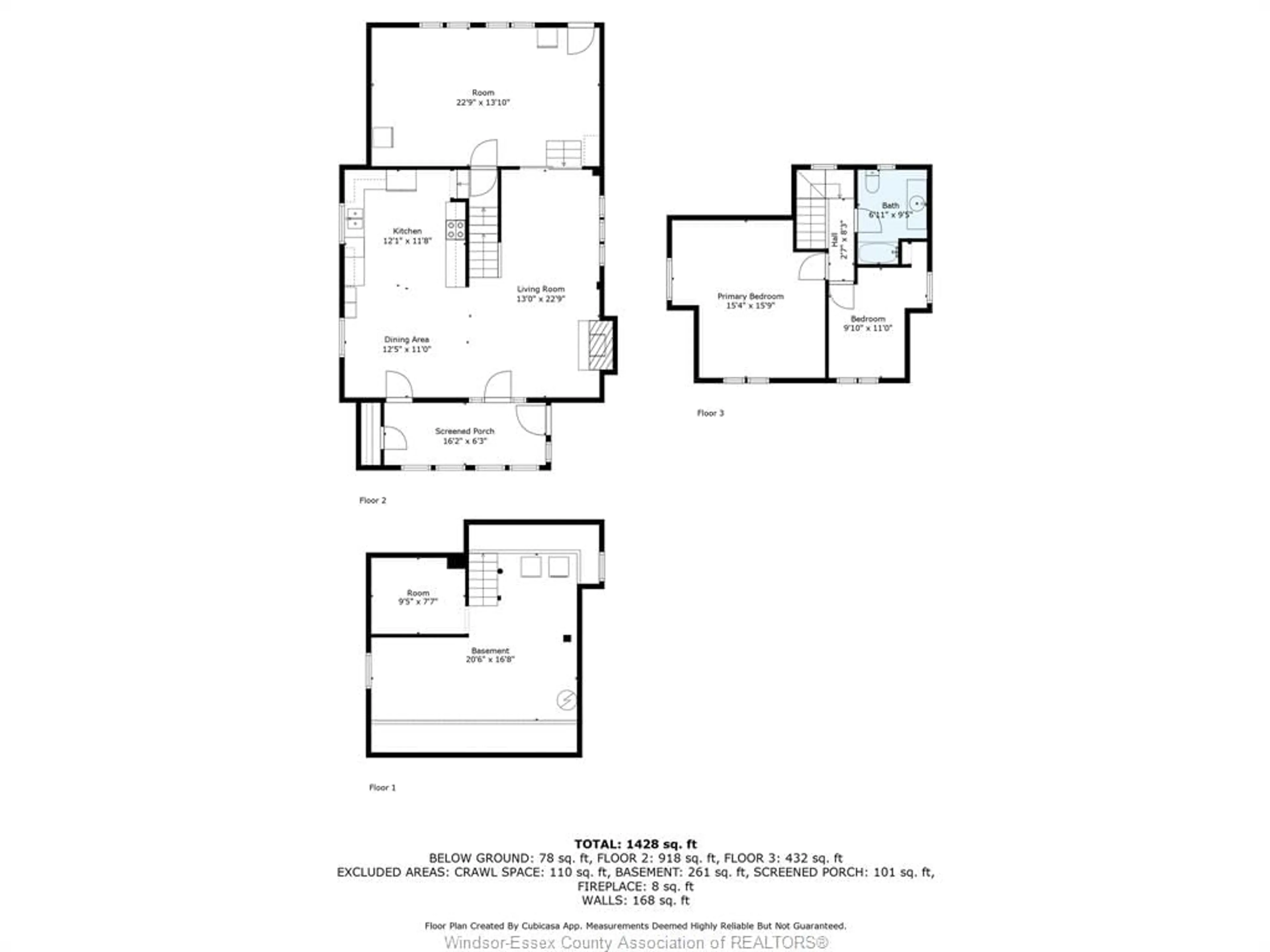 Floor plan for 622 SOUTH PACIFIC, Windsor Ontario N8X 2W8