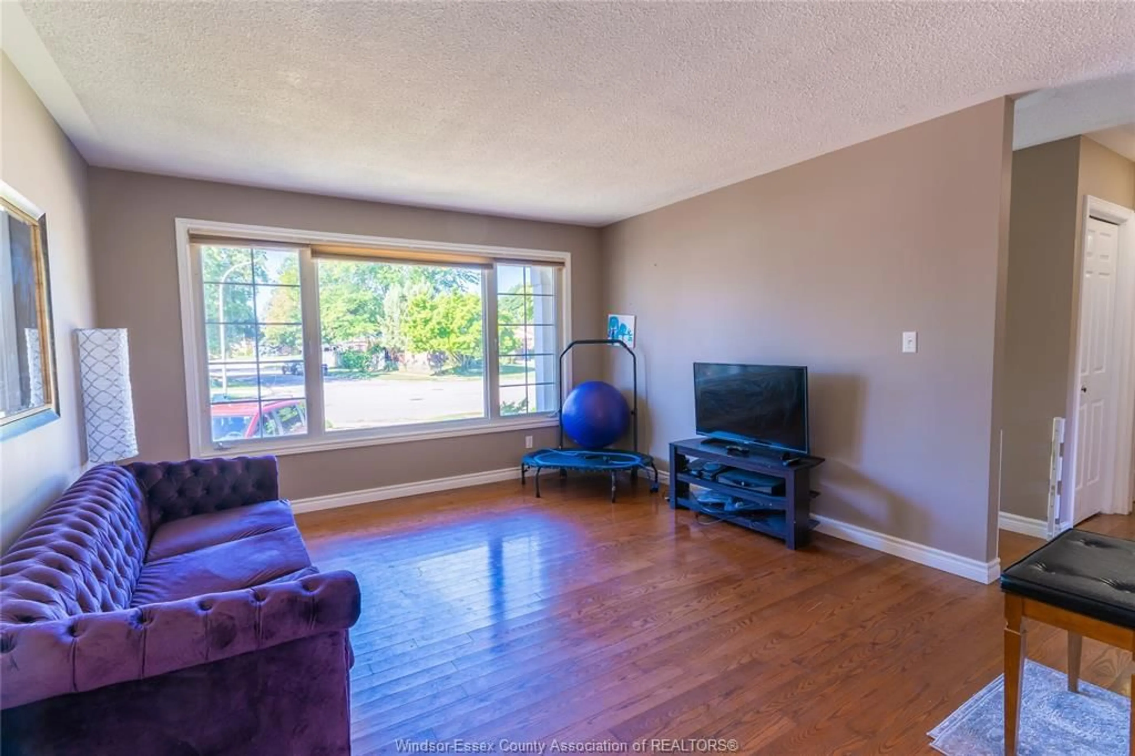 Living room with furniture, wood/laminate floor for 104 ARGYLE Cres, Chatham Ontario N7L 4T8