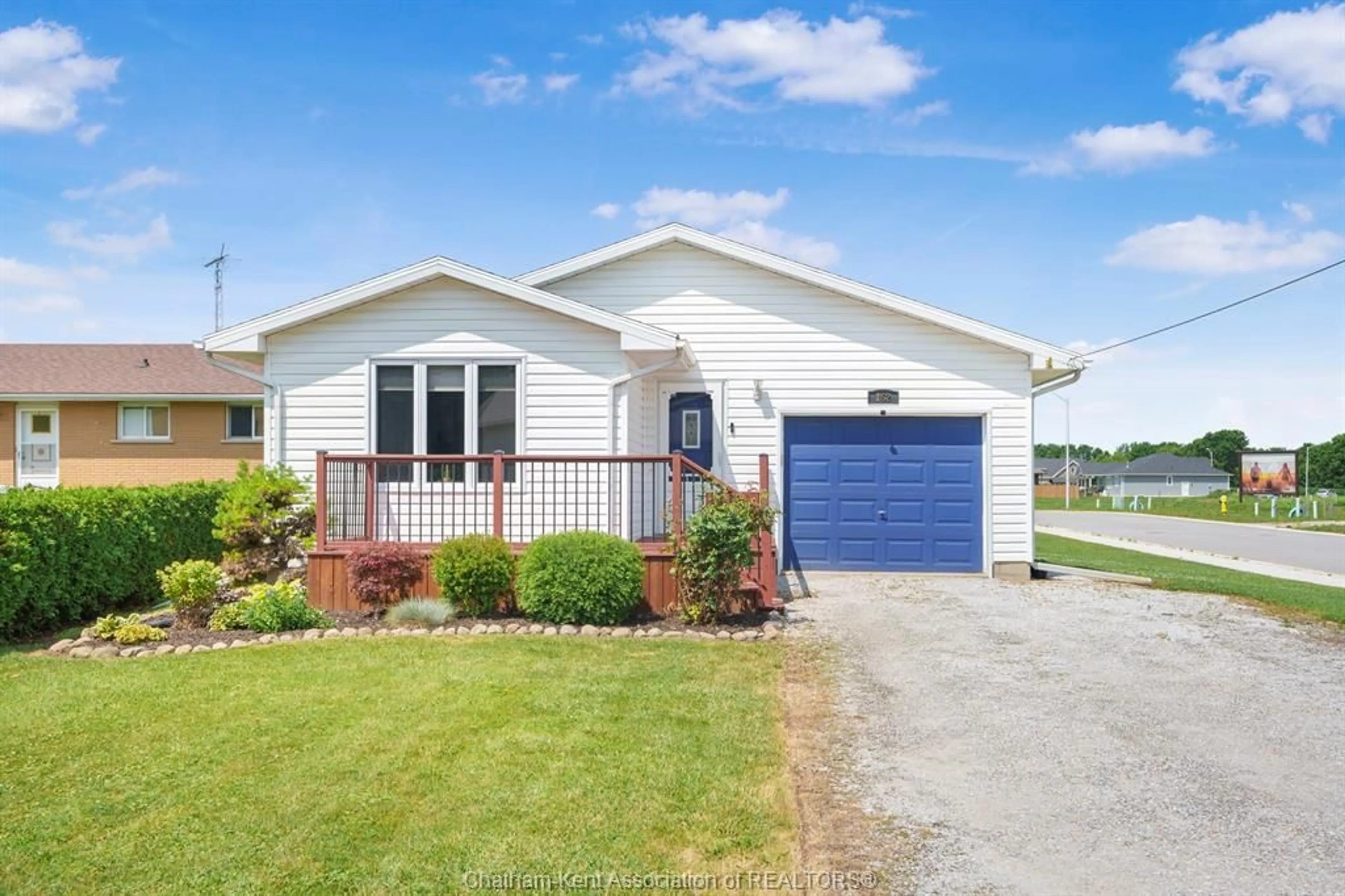 Home with vinyl exterior material, street for 152 DD St, Dresden Ontario N0P 1M0
