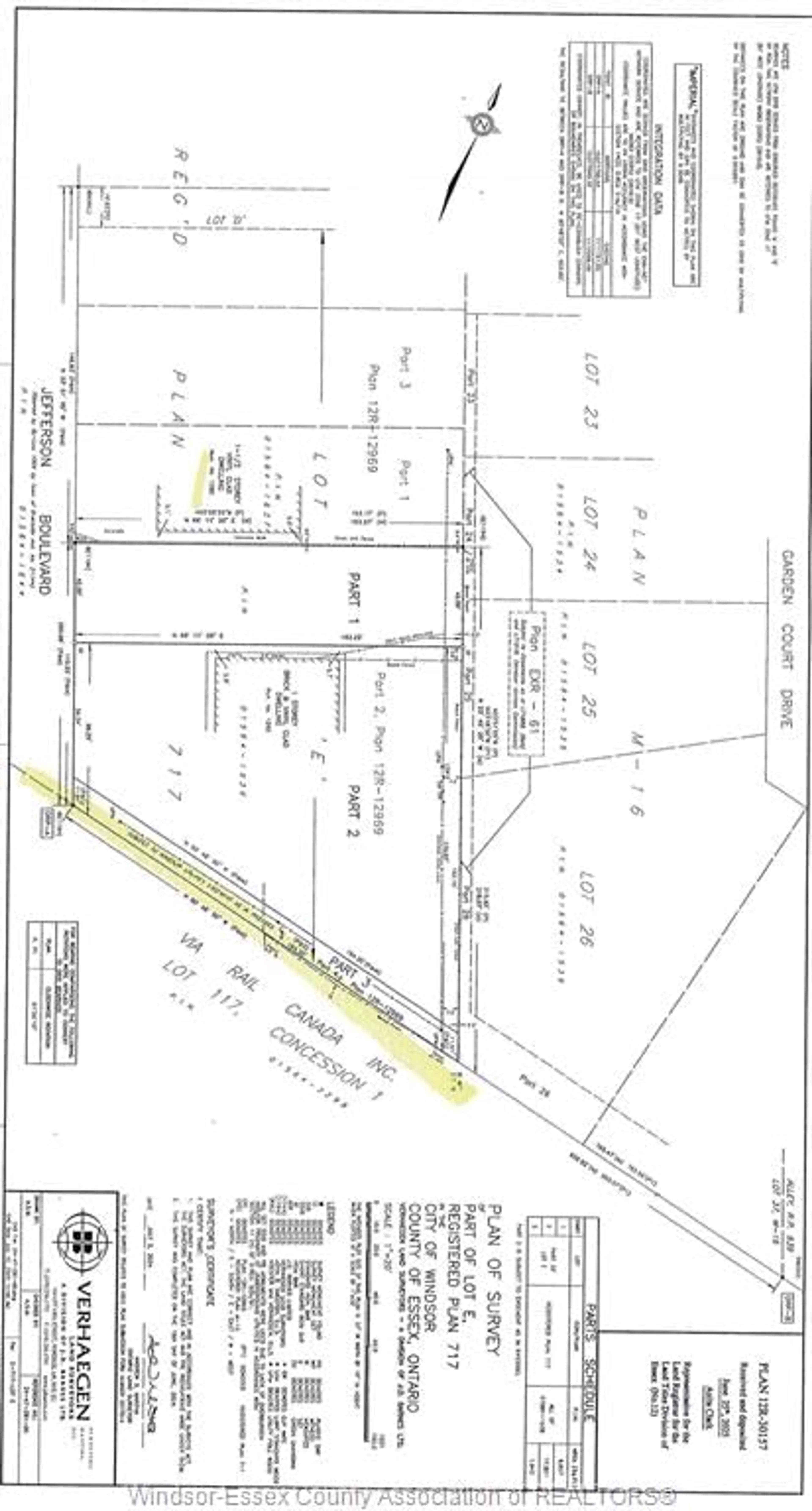 Floor plan for V/L Jefferson (Between 1280-1290), Windsor Ontario N8S 2R4