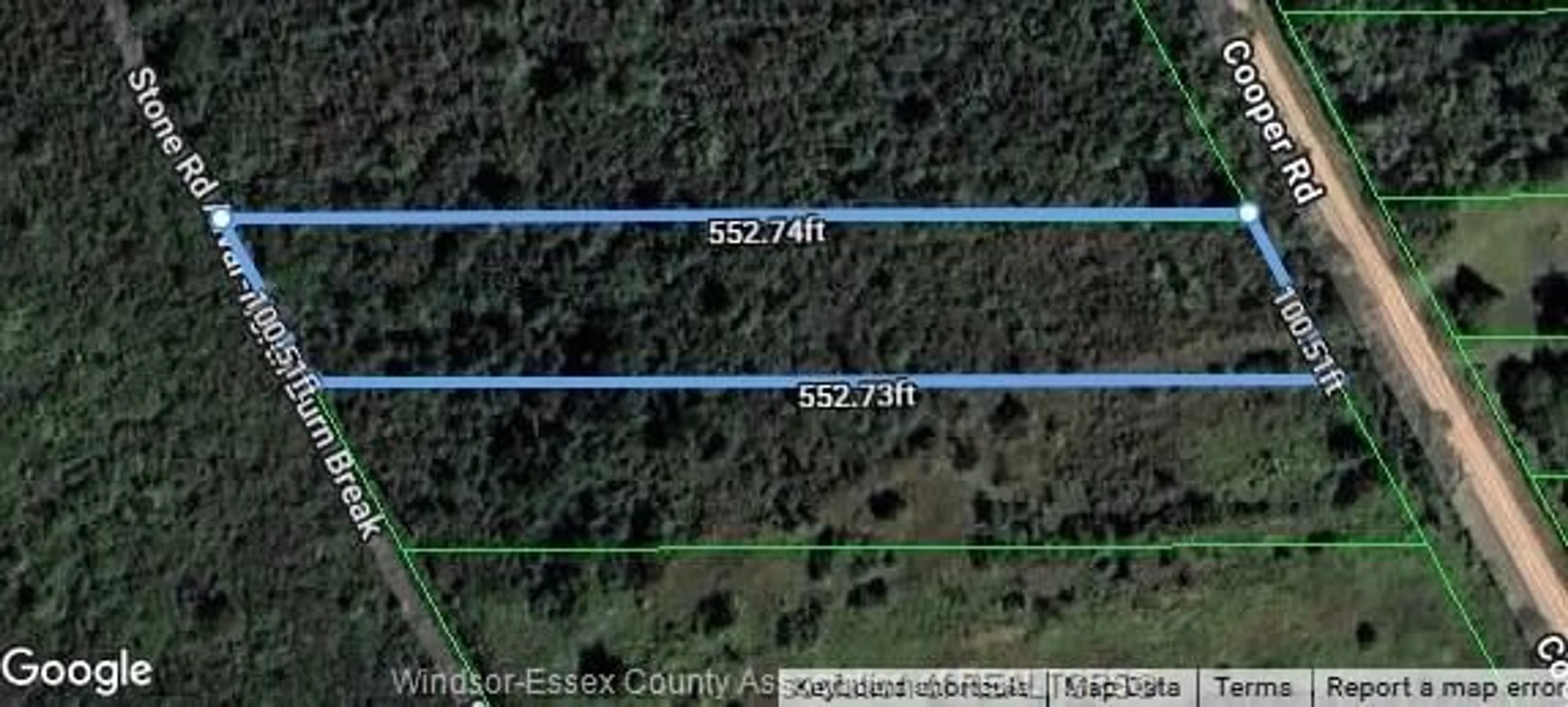 A pic from outside/outdoor area/front of a property/back of a property/a pic from drone, forest/trees view for V/L Coopers Rd, Pelee Island Ontario N0R 1M0