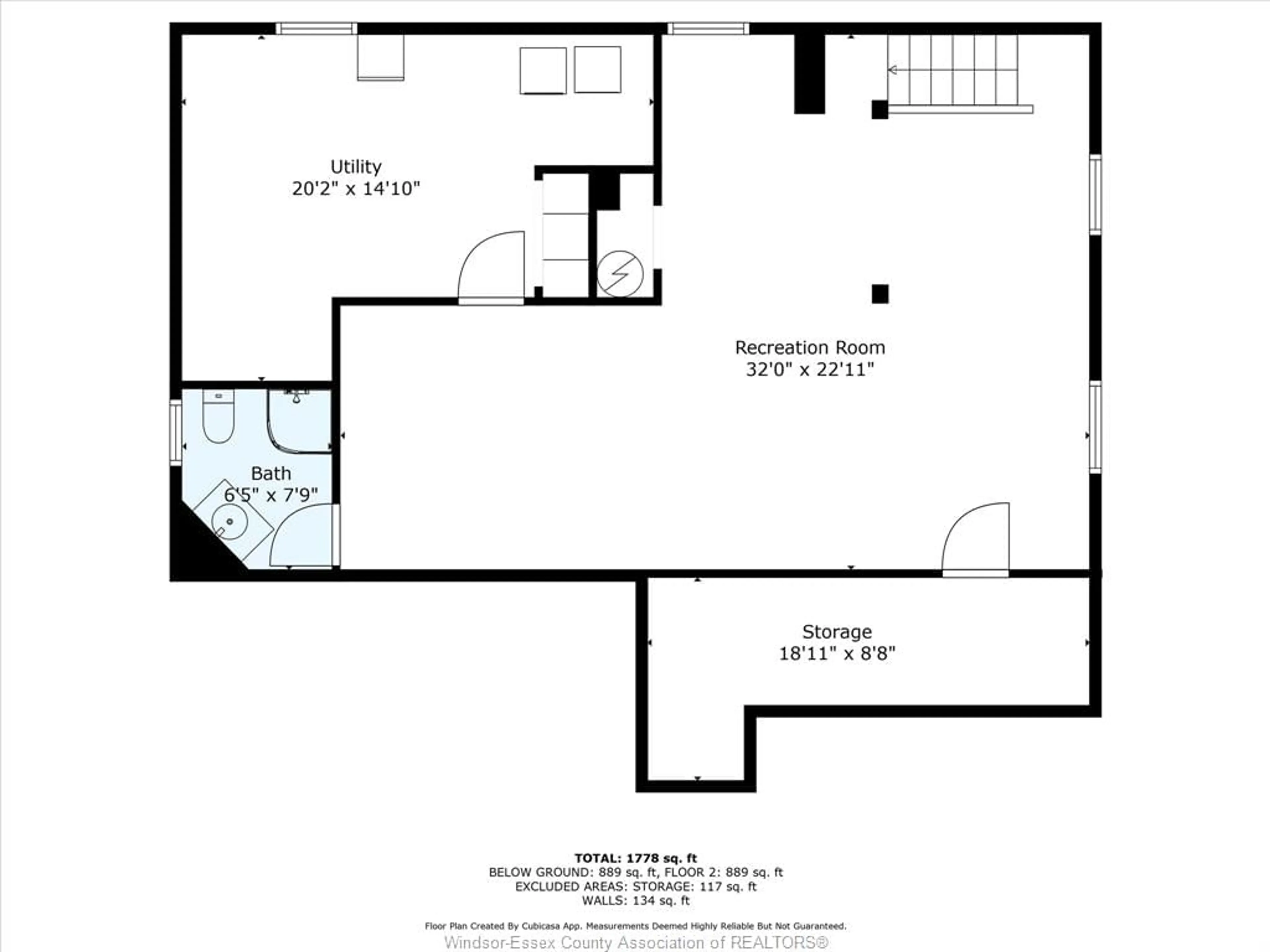 Floor plan for 1268 VIRGINIA Ave, Windsor Ontario N8S 2Z2