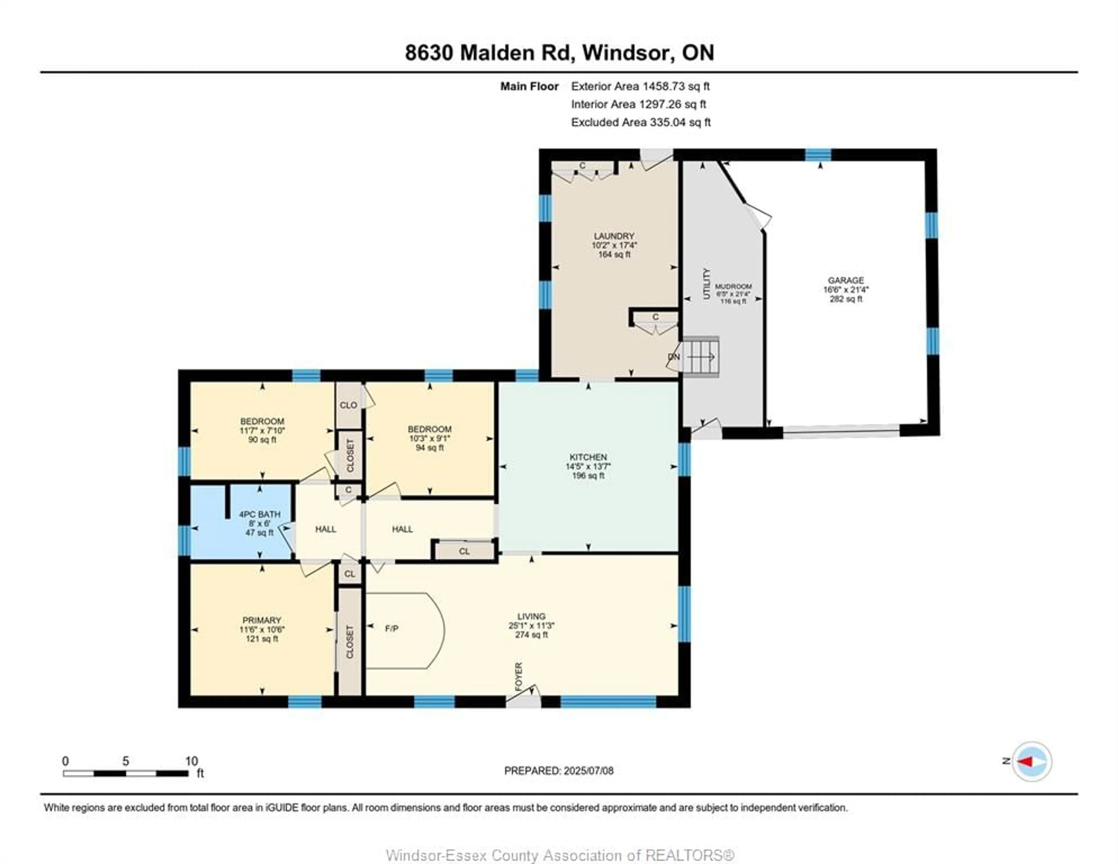 Floor plan for 8630 Malden Rd, LaSalle Ontario N9J 2V7