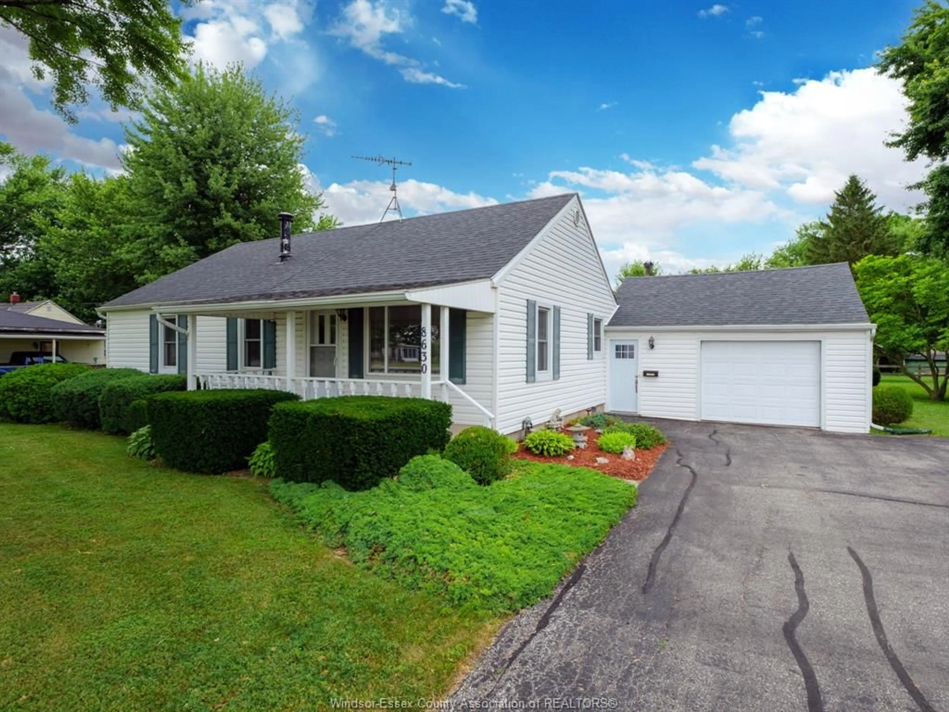 Home with vinyl exterior material, street for 8630 Malden Rd, LaSalle Ontario N9J 2V7