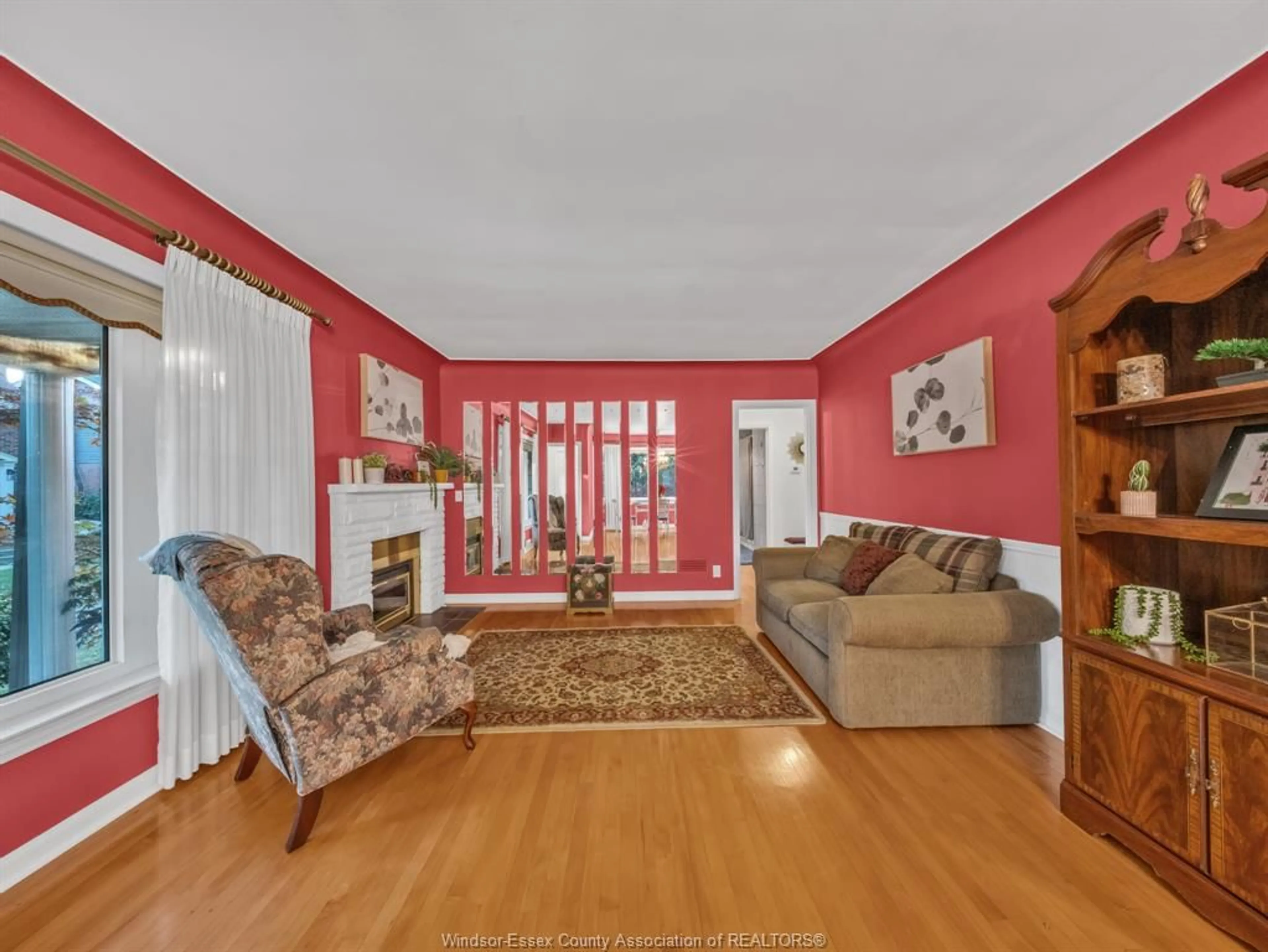 Living room with furniture, wood/laminate floor for 284 PRADO, Windsor Ontario N8S 2H1