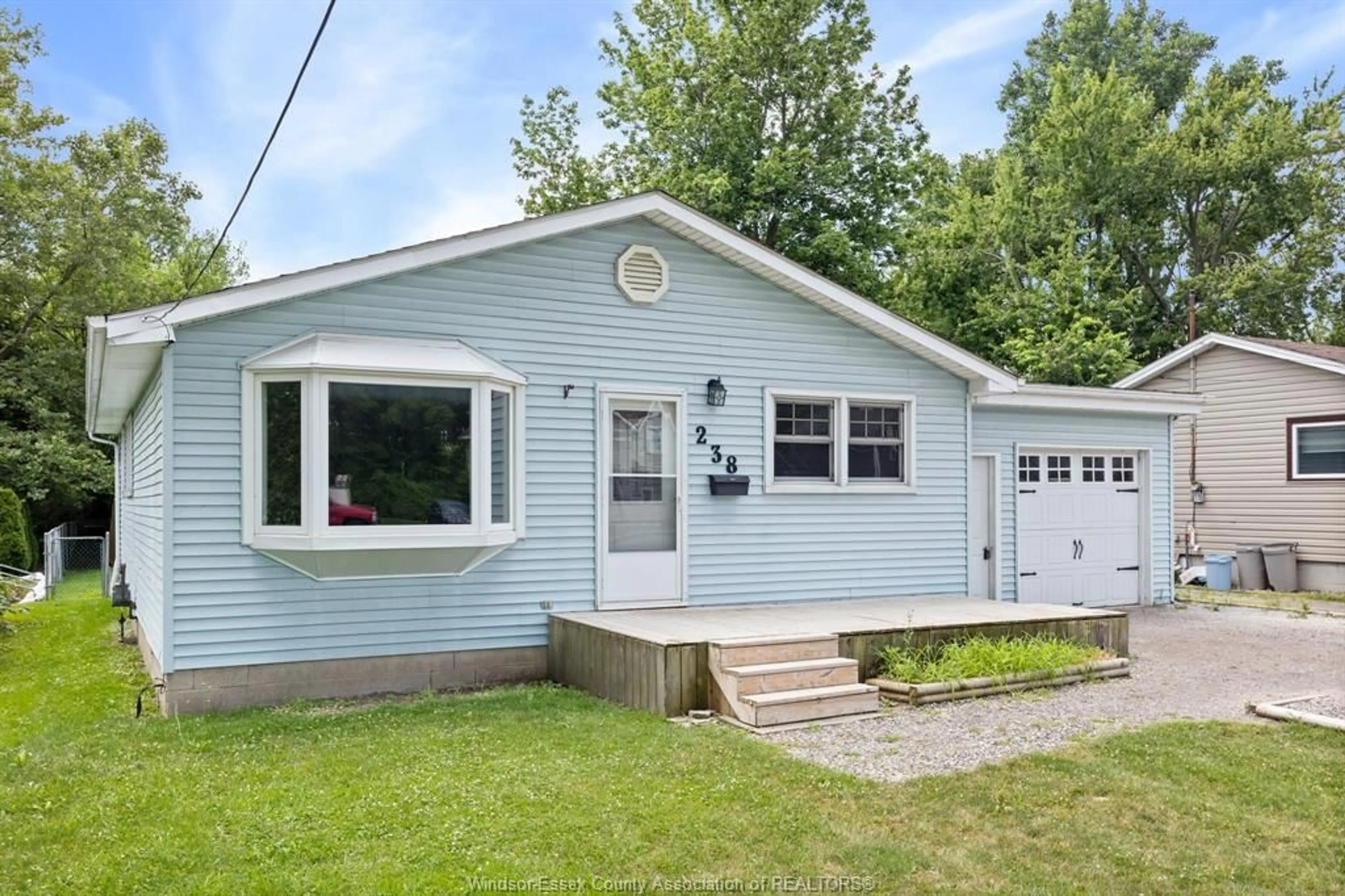 Home with vinyl exterior material, street for 238 MAIDSTONE Ave, Essex Ontario N8M 2J9