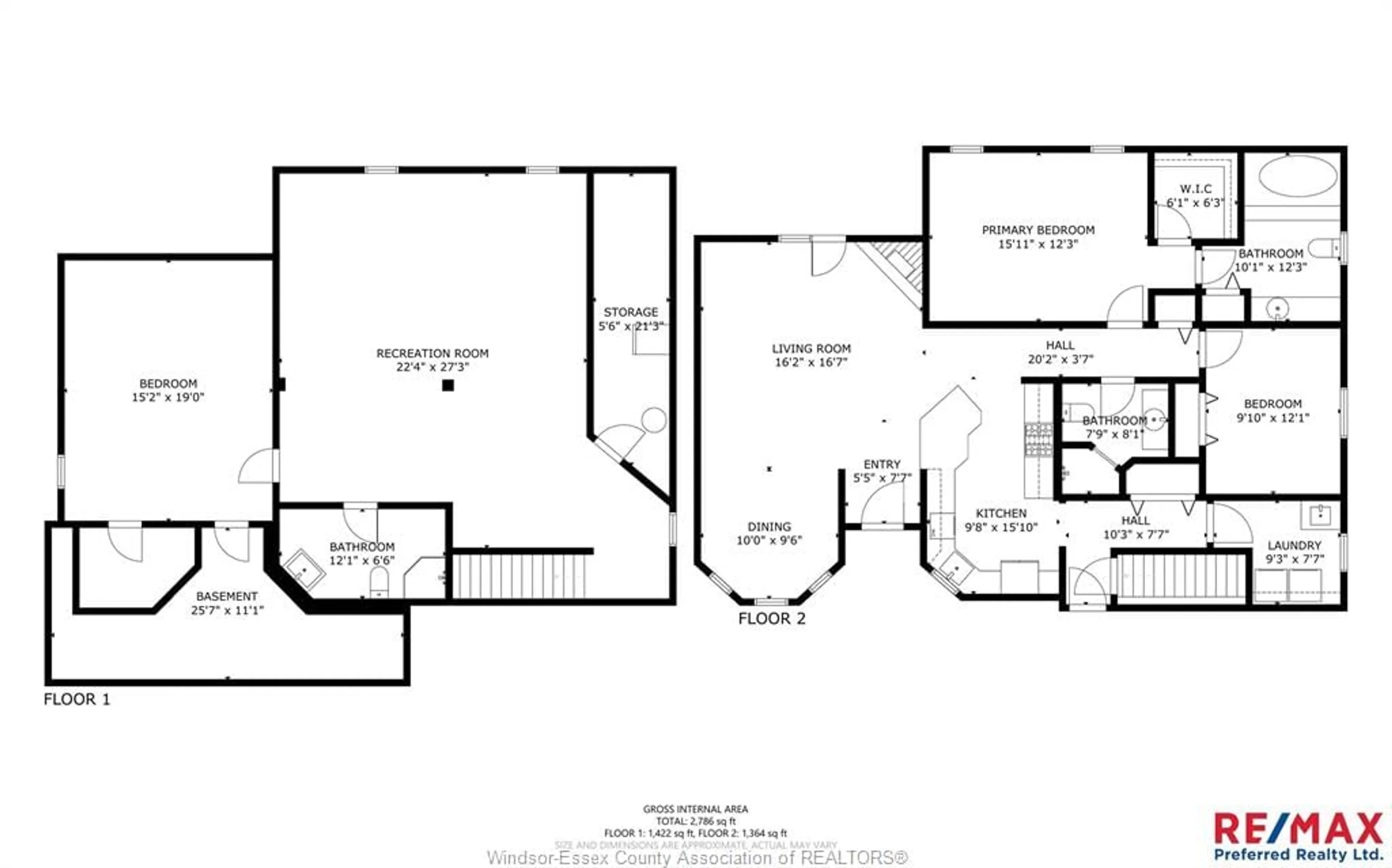 Floor plan for 1594 WHITEWOOD Dr, Lakeshore Ontario N0R 1A0