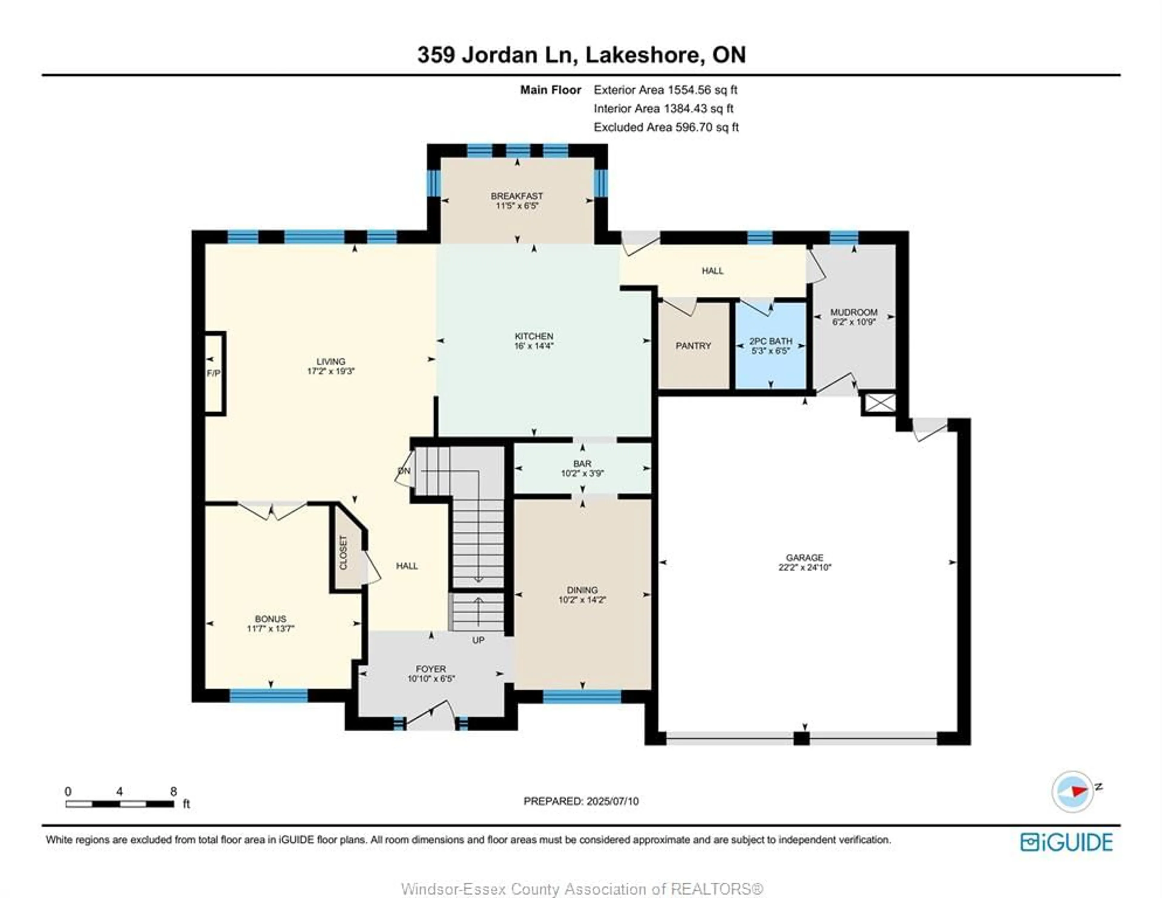Floor plan for 359 JORDAN Lane, Lakeshore Ontario N8N 5E9