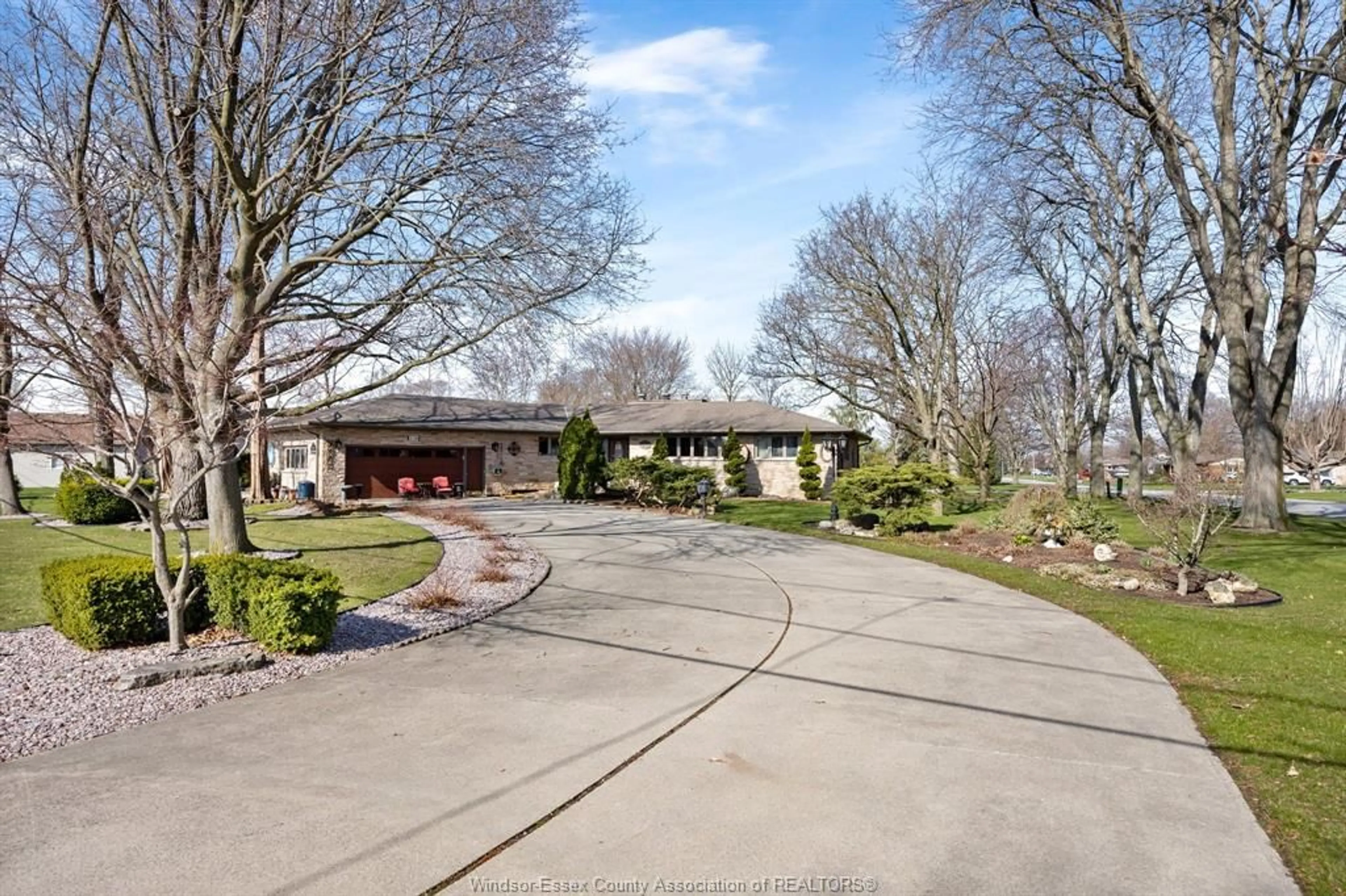 A pic from outside/outdoor area/front of a property/back of a property/a pic from drone, water/lake/river/ocean view for 336 WEST BELLE RIVER, Lakeshore Ontario N0R 1A0