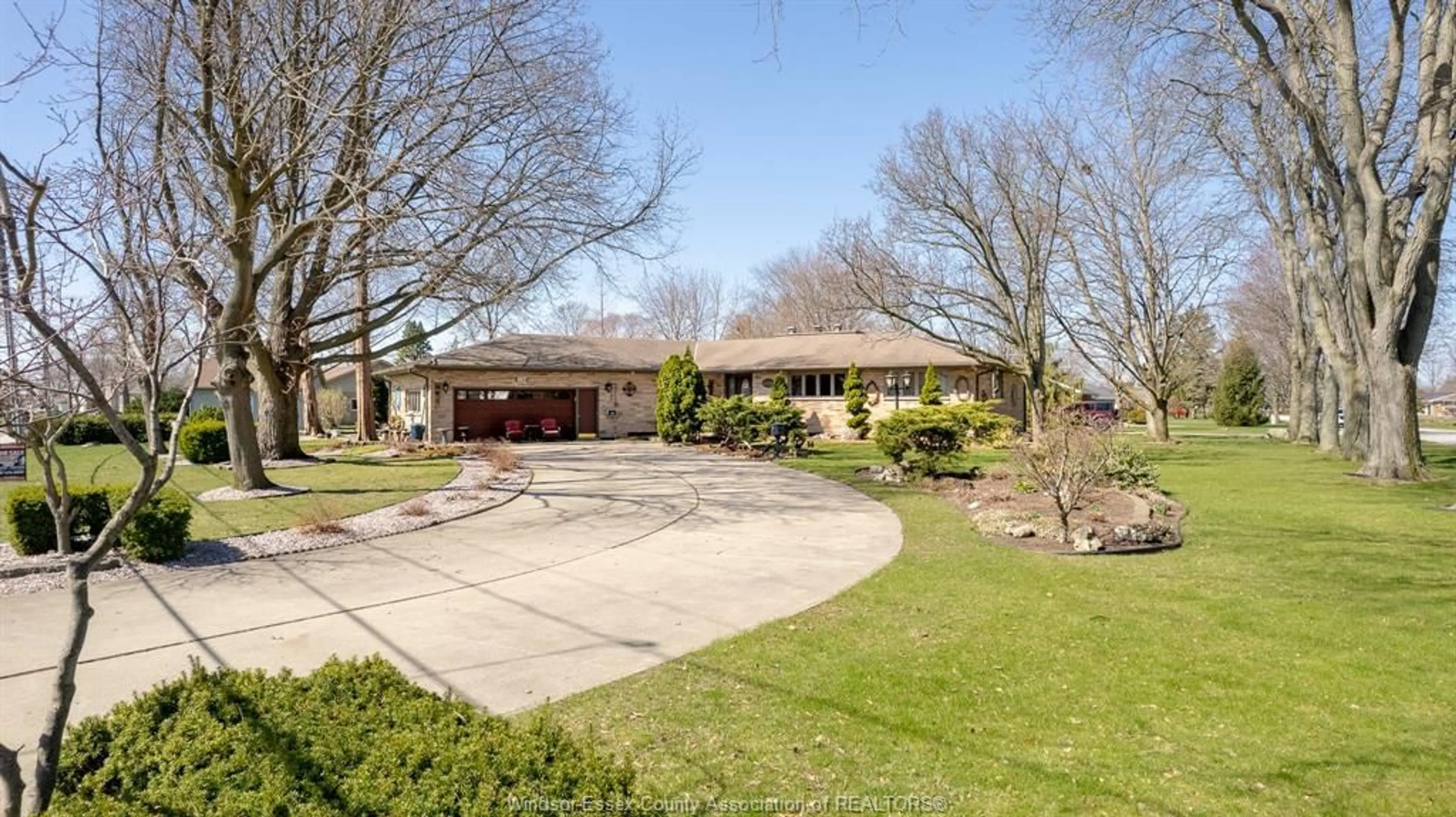 A pic from outside/outdoor area/front of a property/back of a property/a pic from drone, street for 336 WEST BELLE RIVER, Lakeshore Ontario N0R 1A0