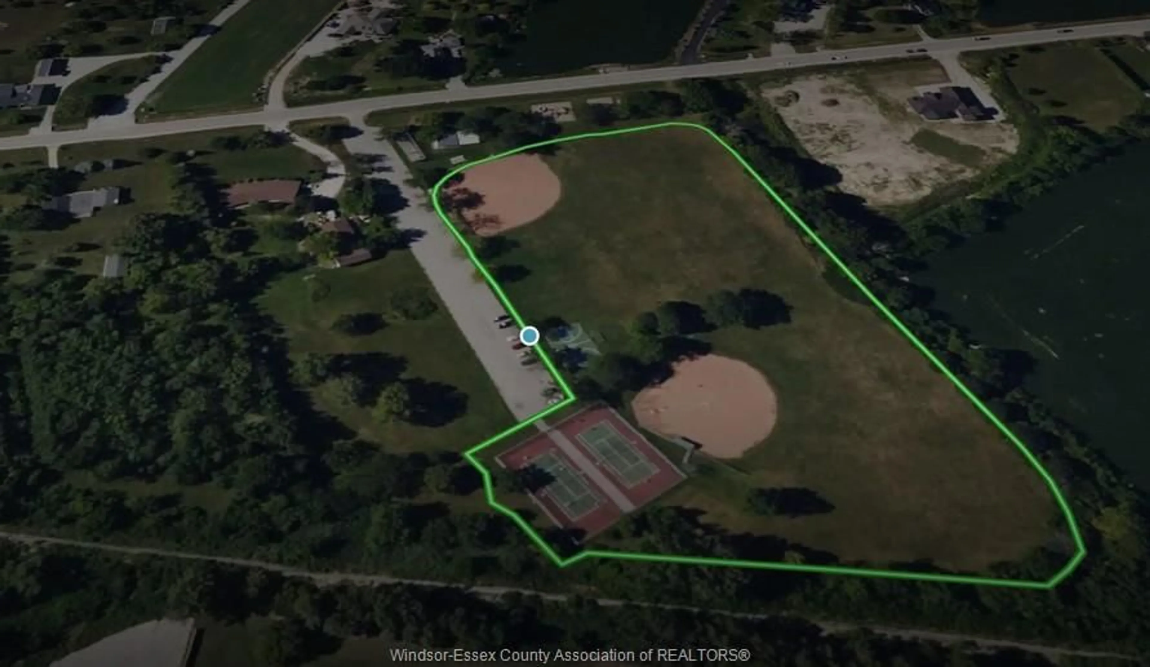 A pic from outside/outdoor area/front of a property/back of a property/a pic from drone, water/lake/river/ocean view for 5263 HABIB Dr, Tecumseh Ontario N0R 1L0