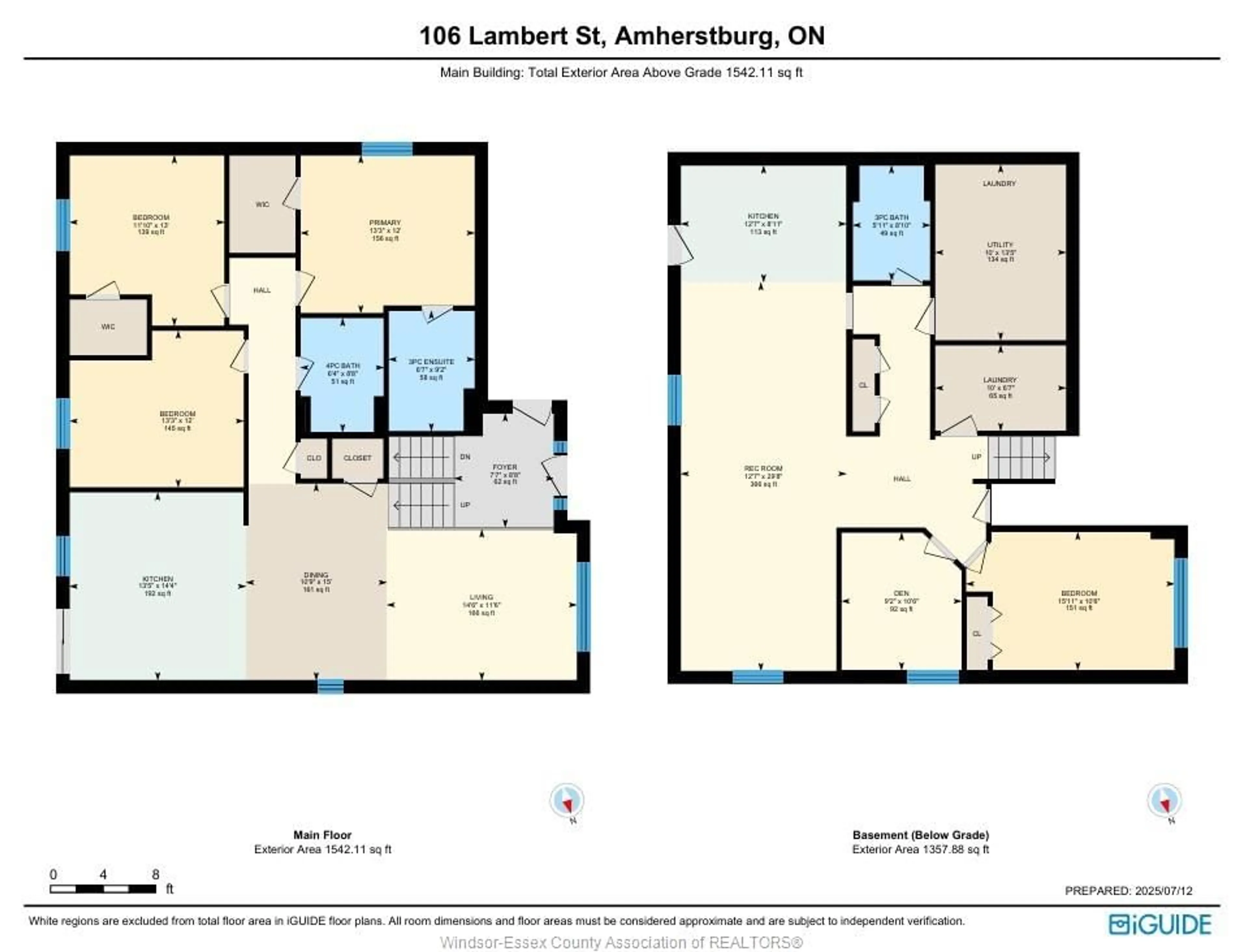 Floor plan for 106 LAMBERT St, Amherstburg Ontario N9V 0G5