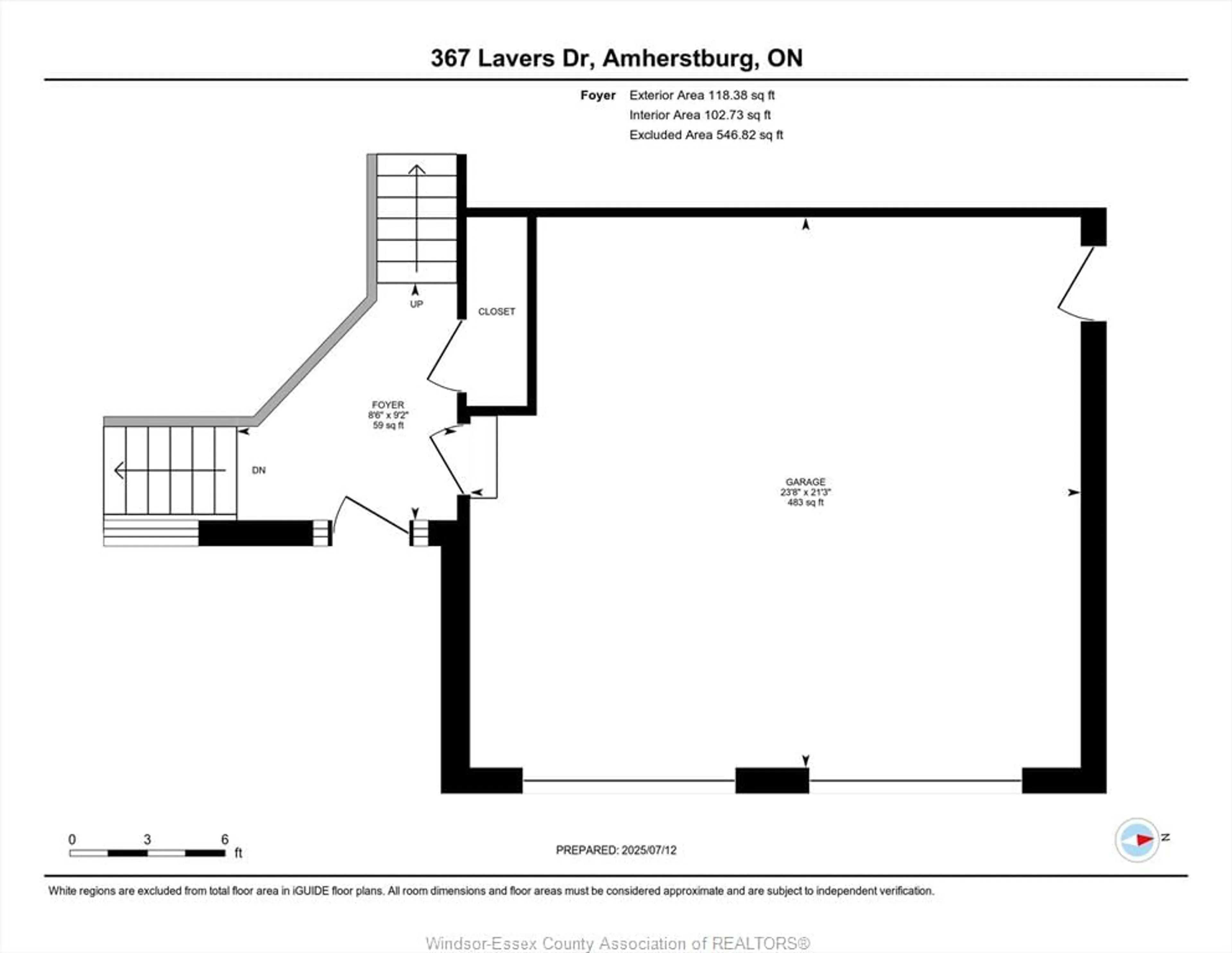 Floor plan for 367 LAVERS Cres, Amherstburg Ontario N9V 0G3
