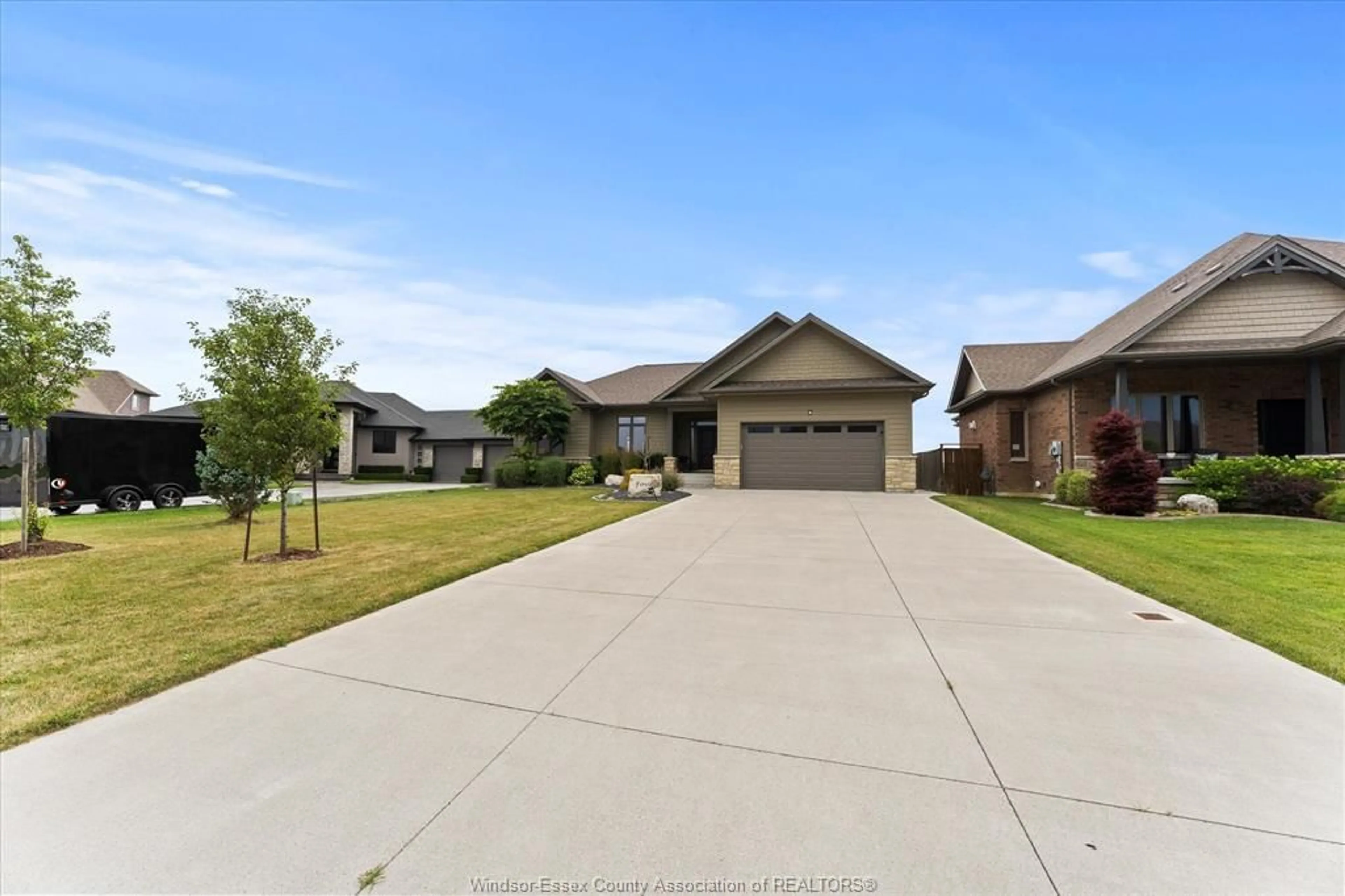 Home with brick exterior material, street for 4 Mulberry Cres, Kingsville Ontario N9Y 0B8