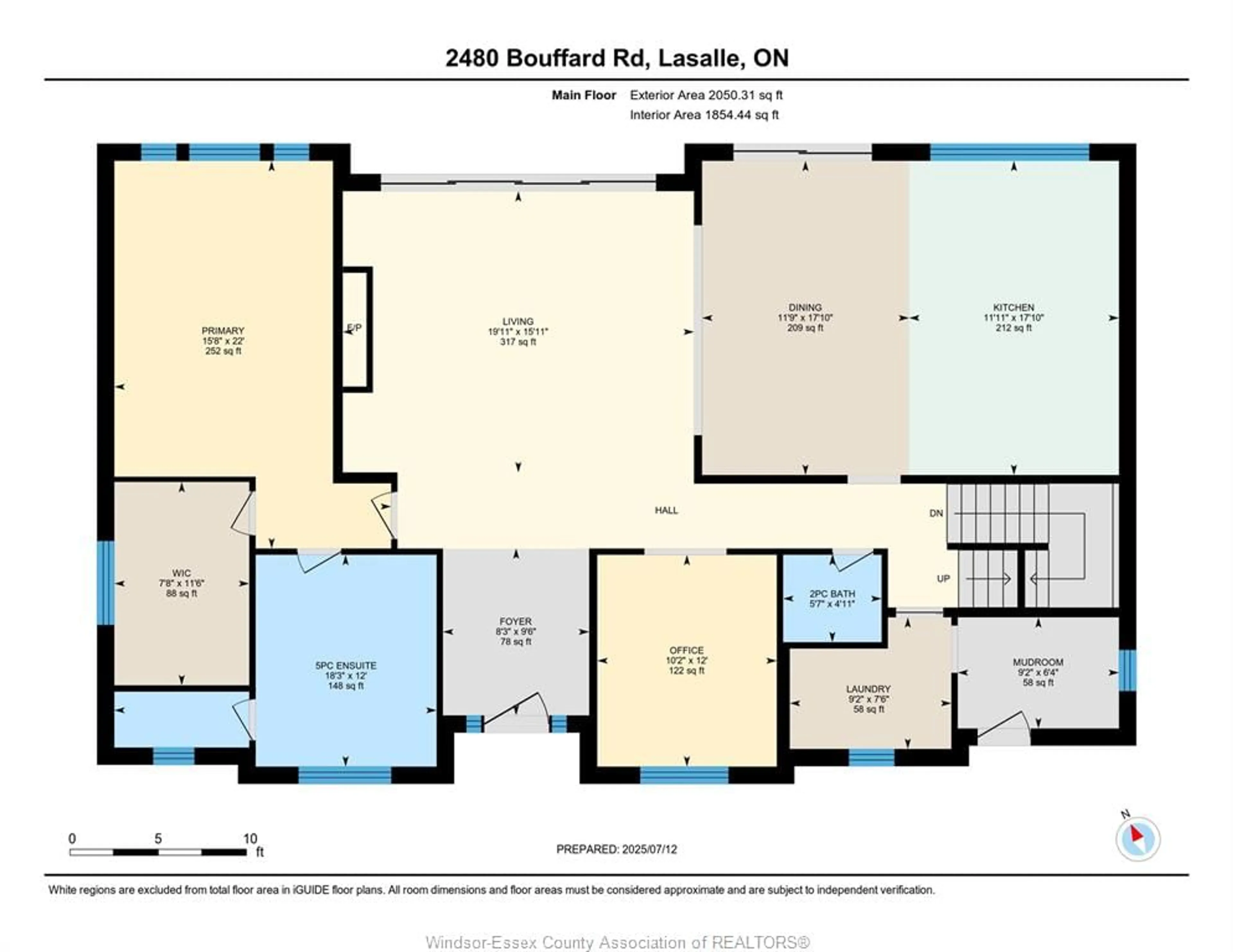 Floor plan for 2480 Bouffard Rd, LaSalle Ontario N9H 1W1