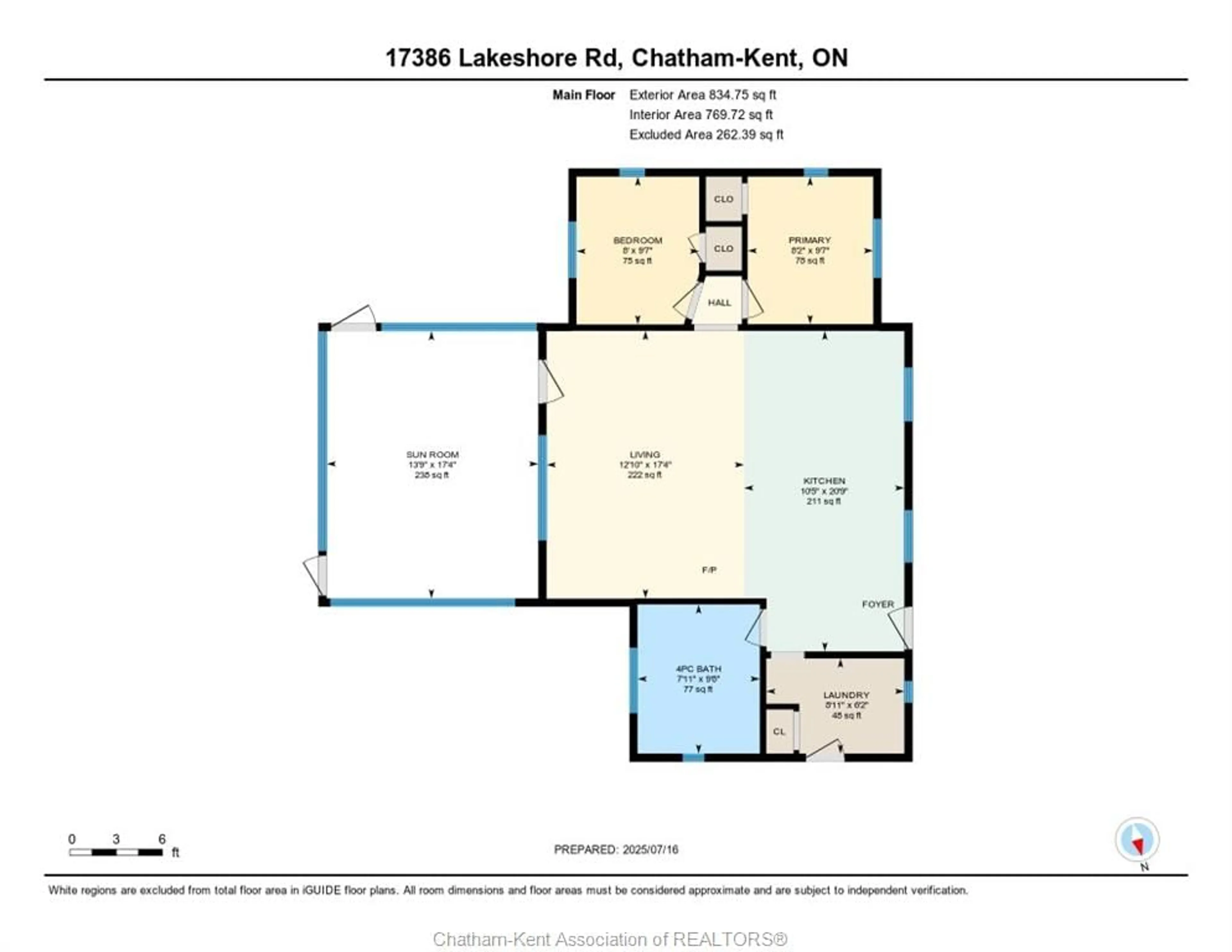 Floor plan for 17386 Lakeshore Rd, Rondeau Park Ontario N0P 1X0