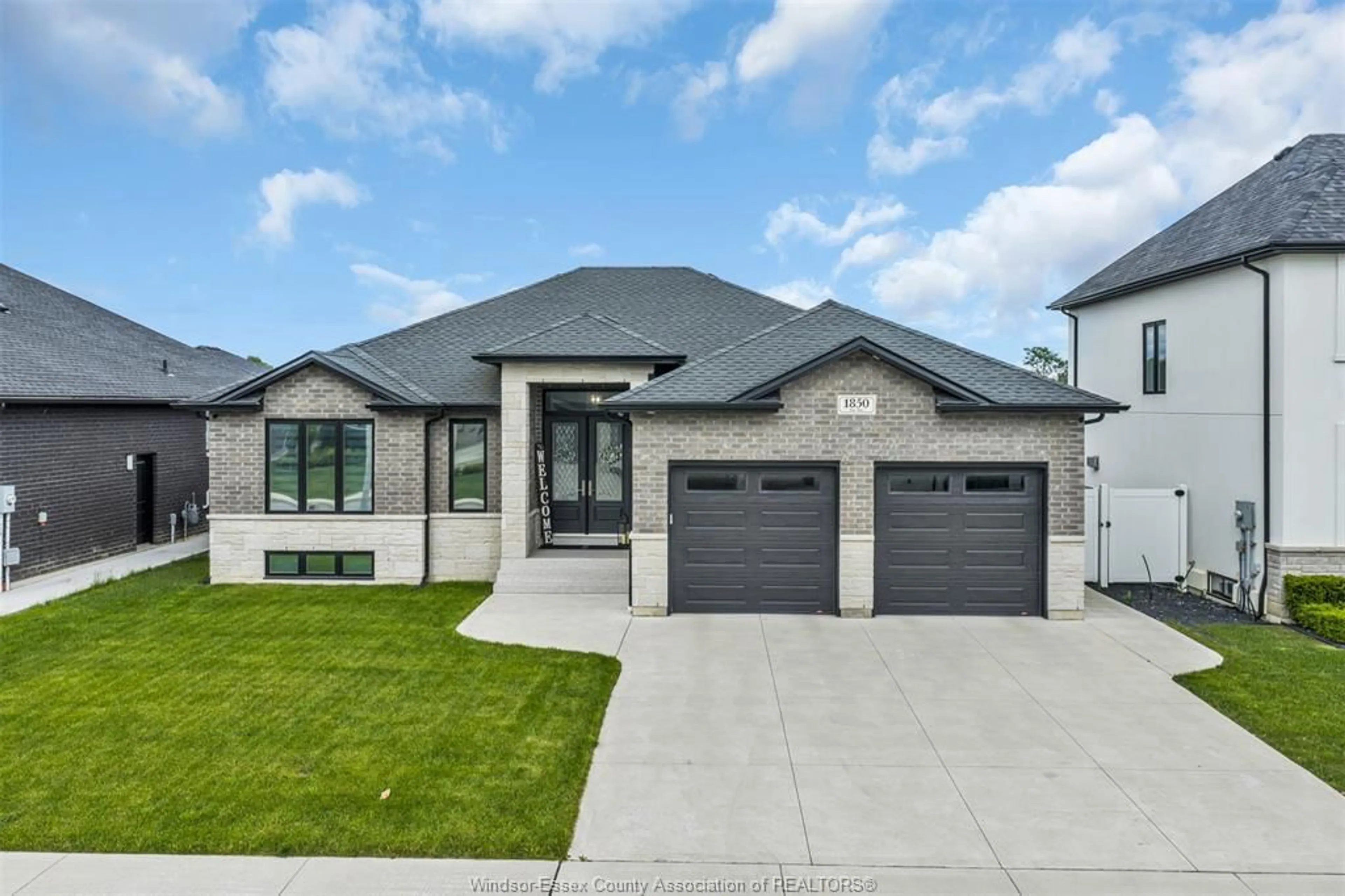 Home with brick exterior material, street for 1850 Queens Valley Dr, Kingsville Ontario N9Y 0G6