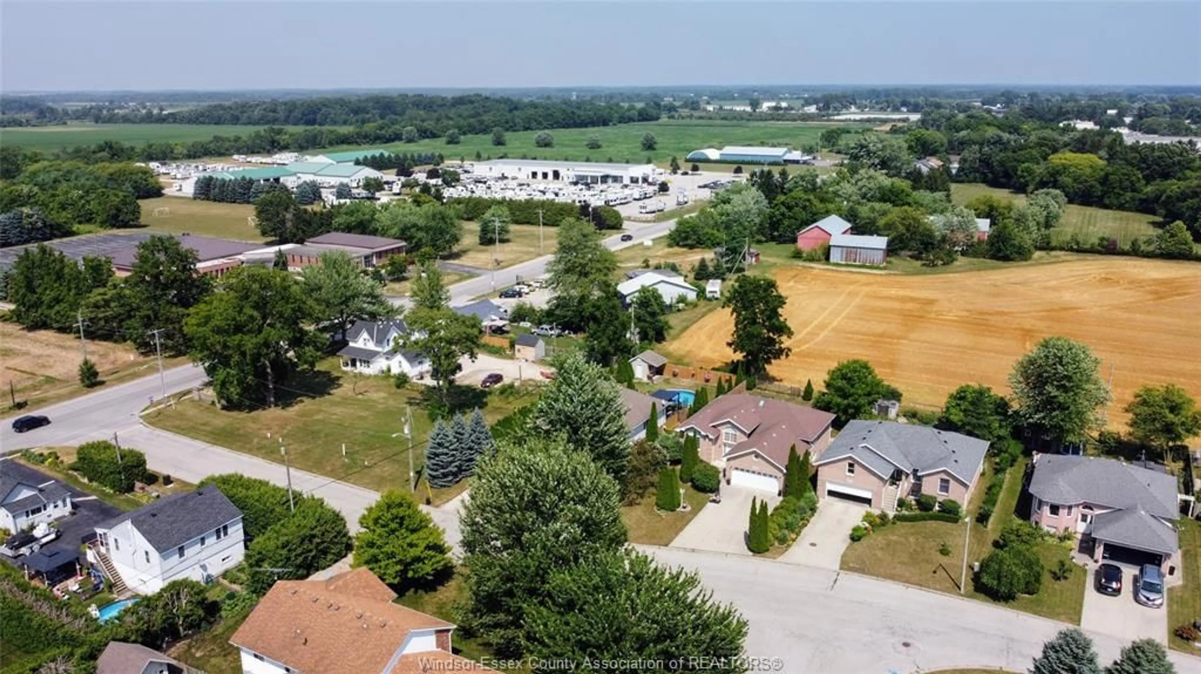 A pic from outside/outdoor area/front of a property/back of a property/a pic from drone, unknown for 110 Sunset Dr, Harrow Ontario N0R 1G0