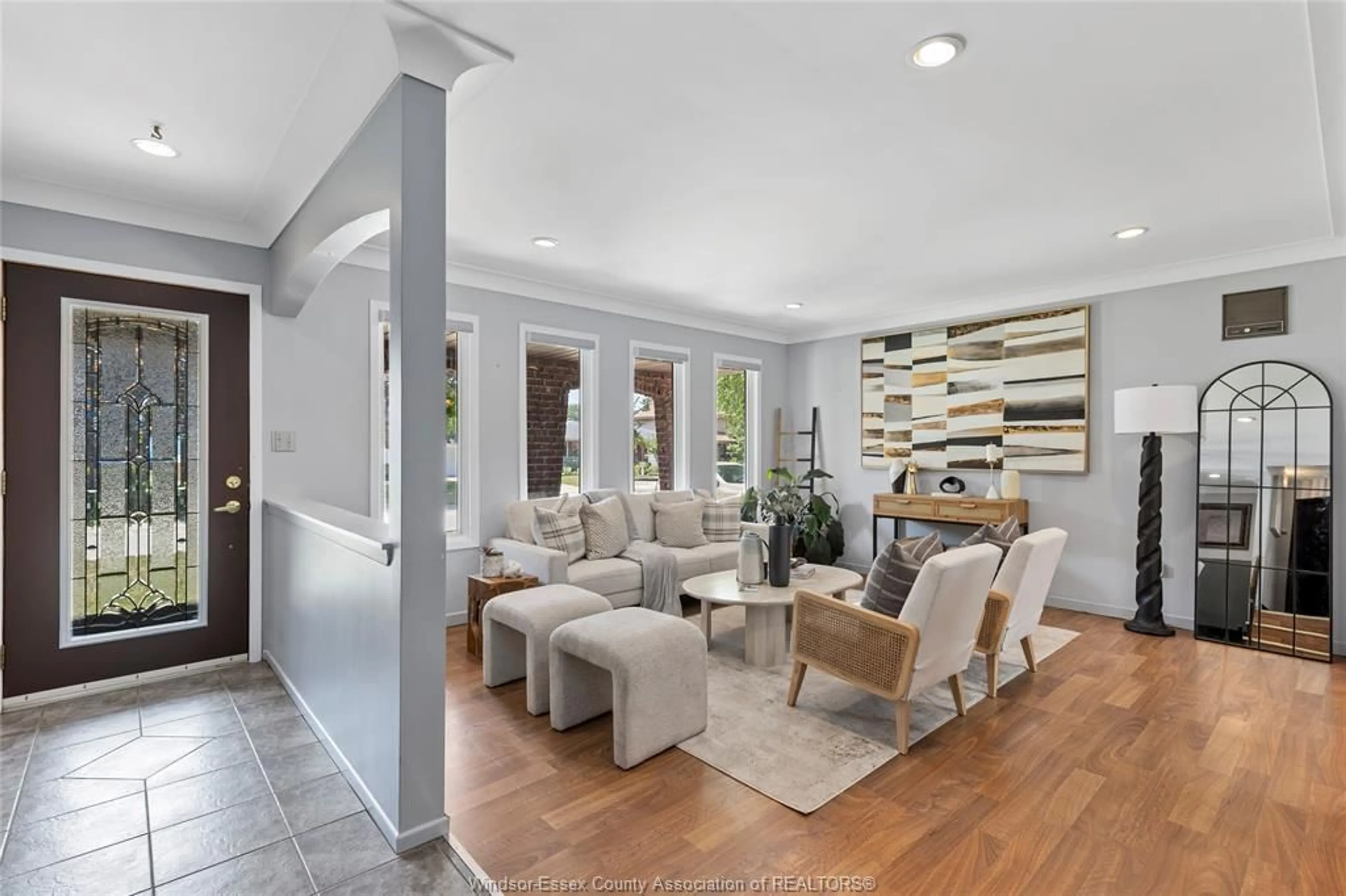 Living room with furniture, ceramic/tile floor for 370 CENTENNIAL, Tecumseh Ontario N8N 2P2