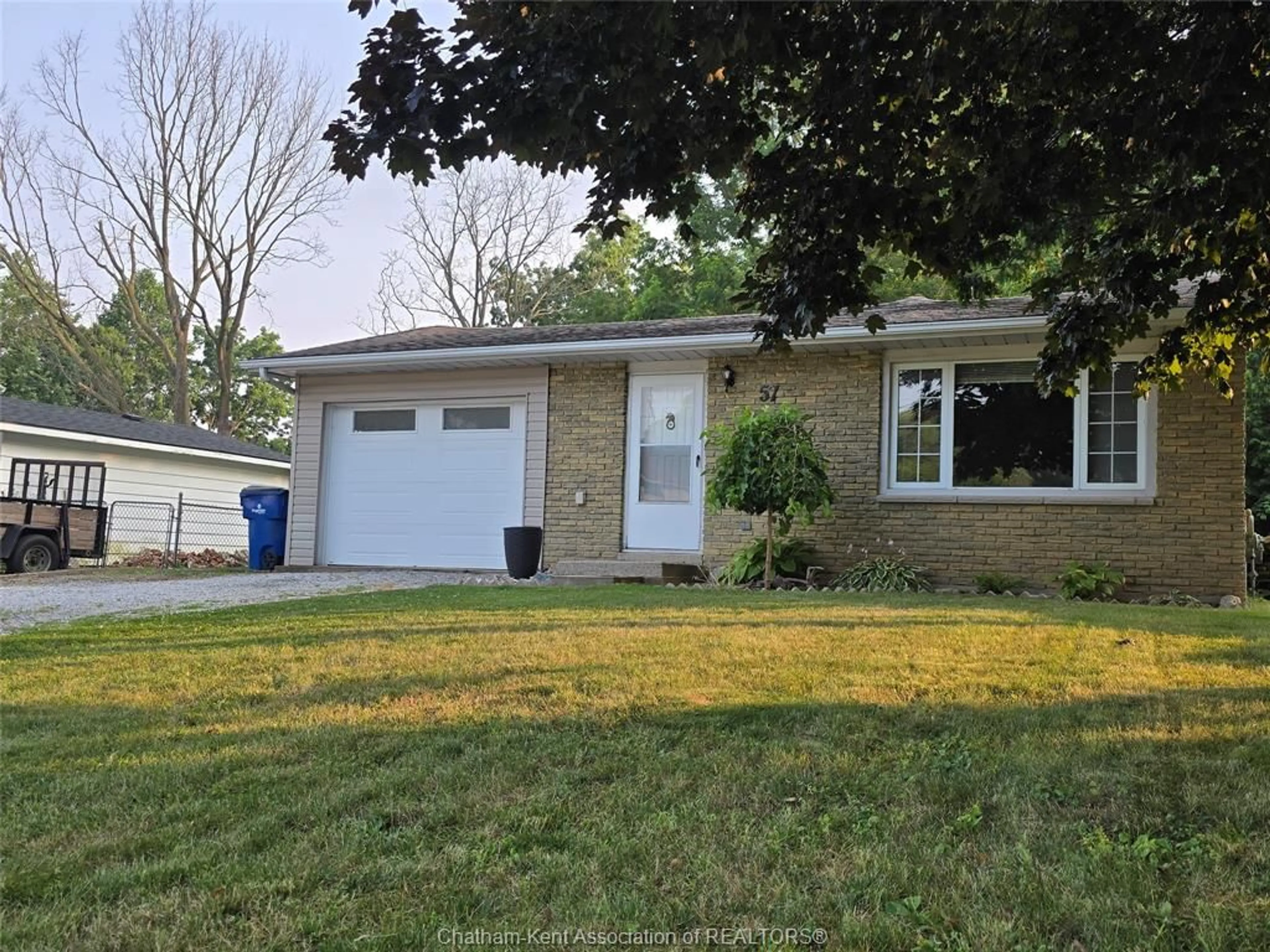 Home with vinyl exterior material, street for 57 LISGAR STREET St, Ridgetown Ontario N0P 2C0