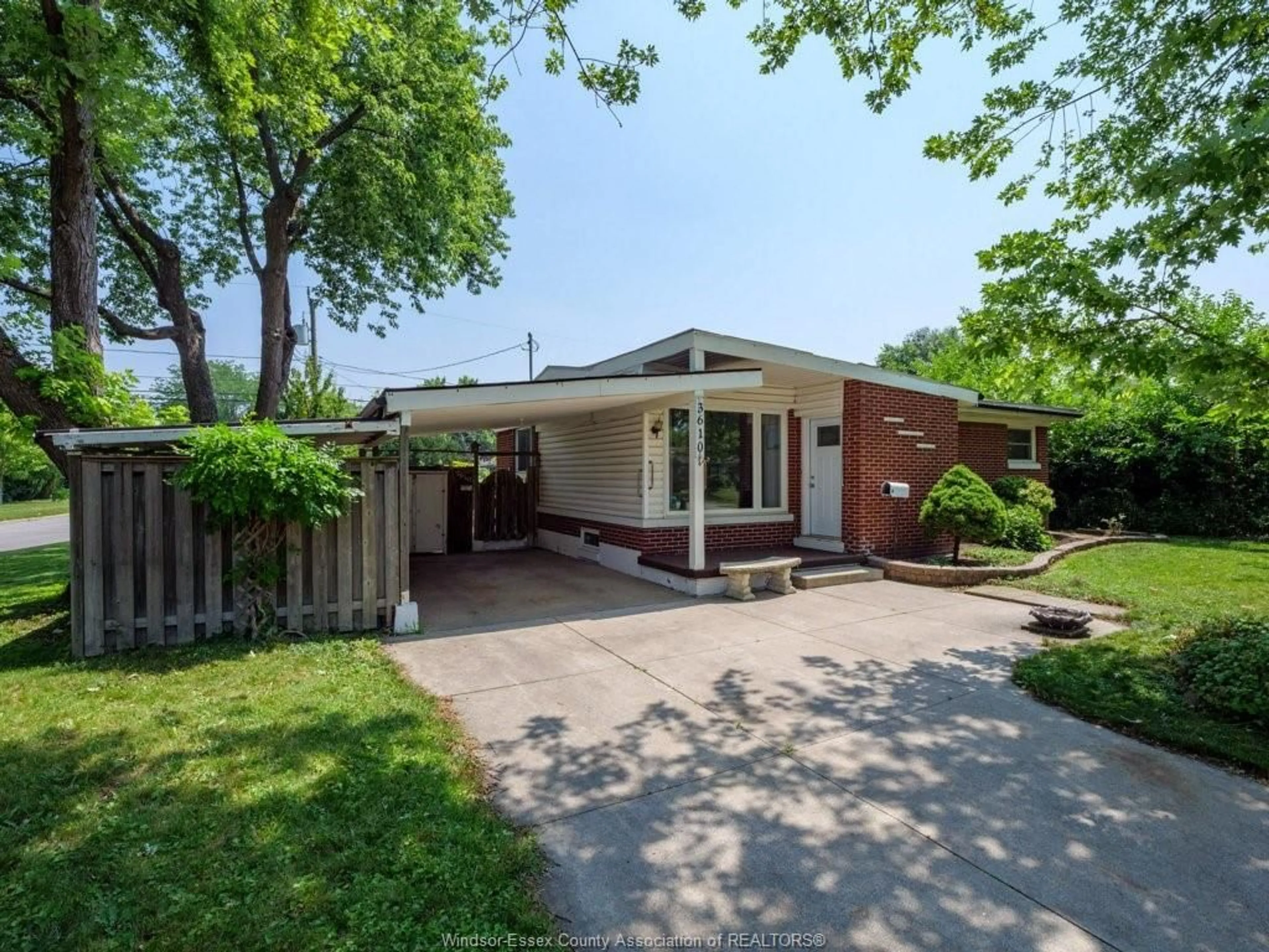 Home with brick exterior material, street for 3610 DOMINION, Windsor Ontario N9E 2P3