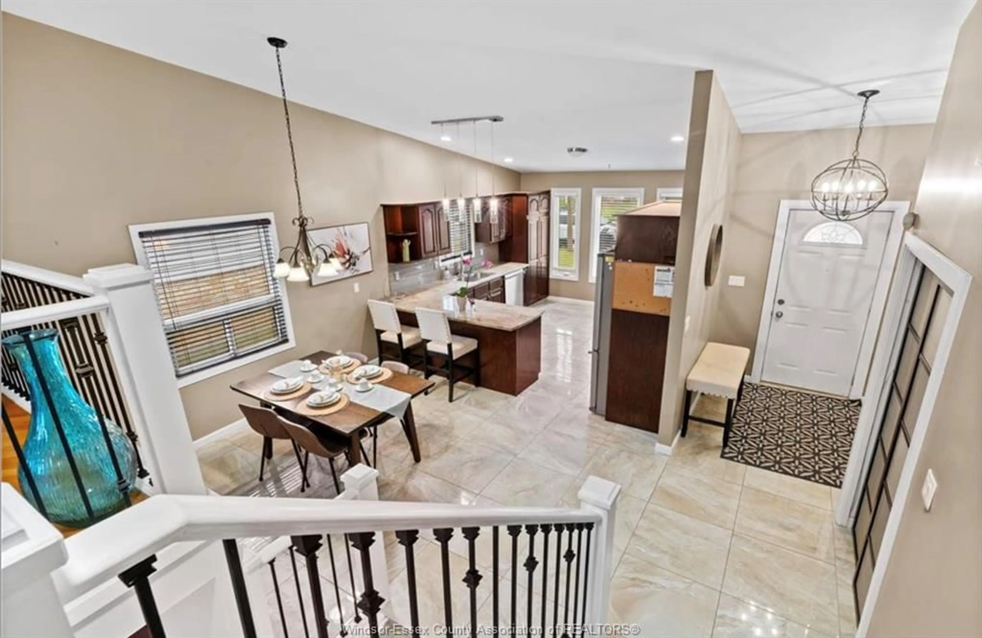 Open concept kitchen, ceramic/tile floor for 2076 EDGEMORE AVE, LaSalle Ontario N9H 2E1