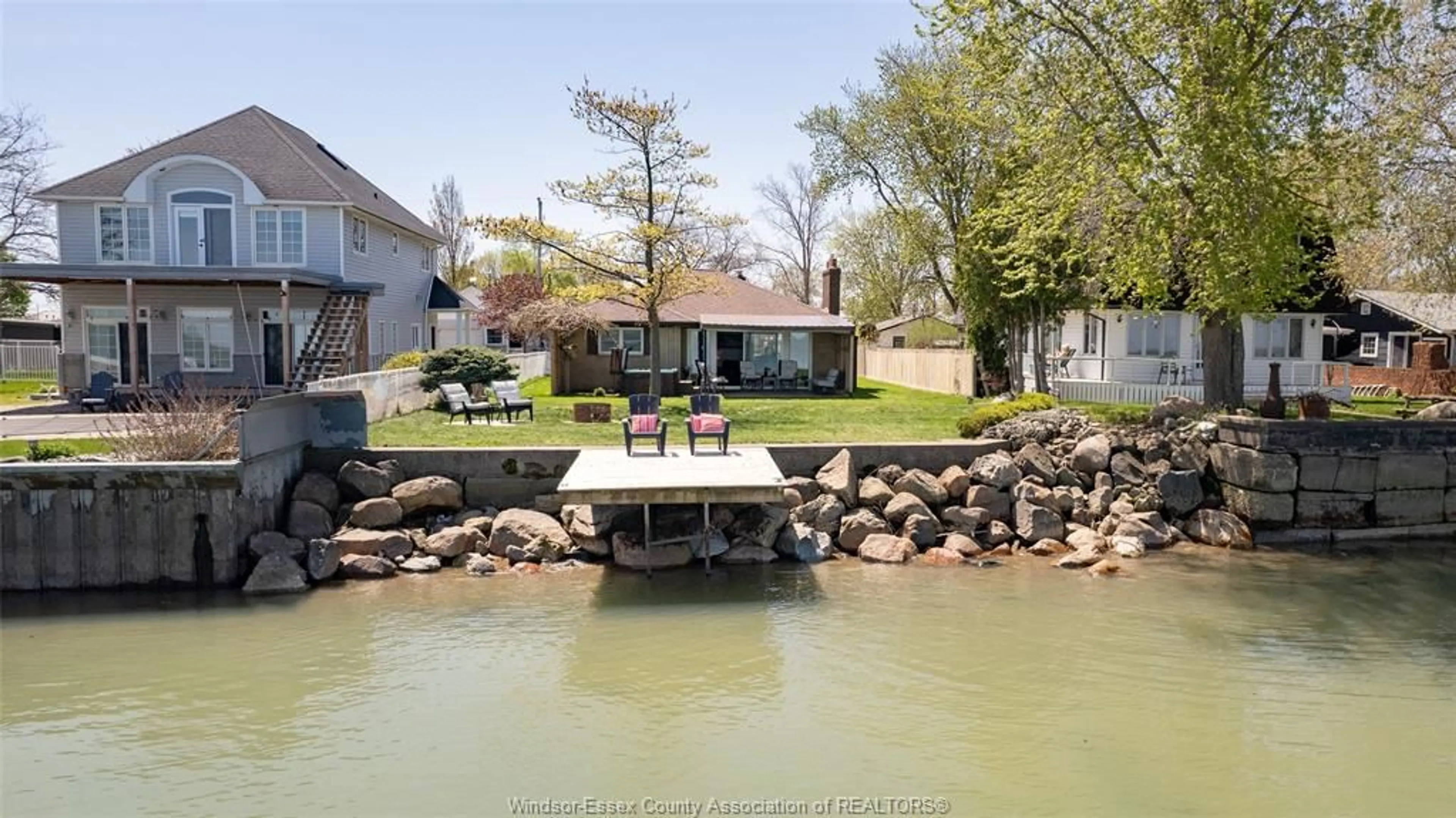 Patio, water/lake/river/ocean view for 451 CHARRON BEACH Rd, Lakeshore Ontario N8L 1J5