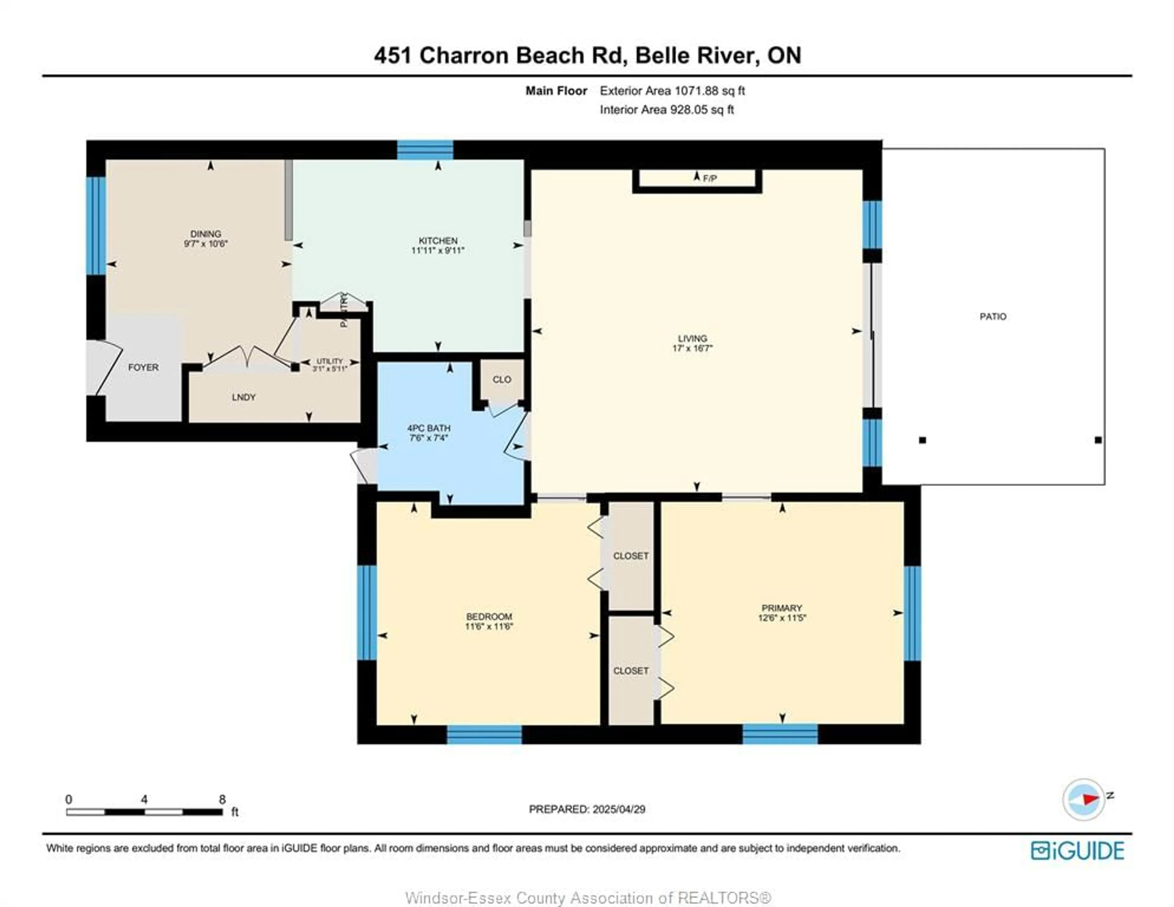 Floor plan for 451 CHARRON BEACH Rd, Lakeshore Ontario N8L 1J5