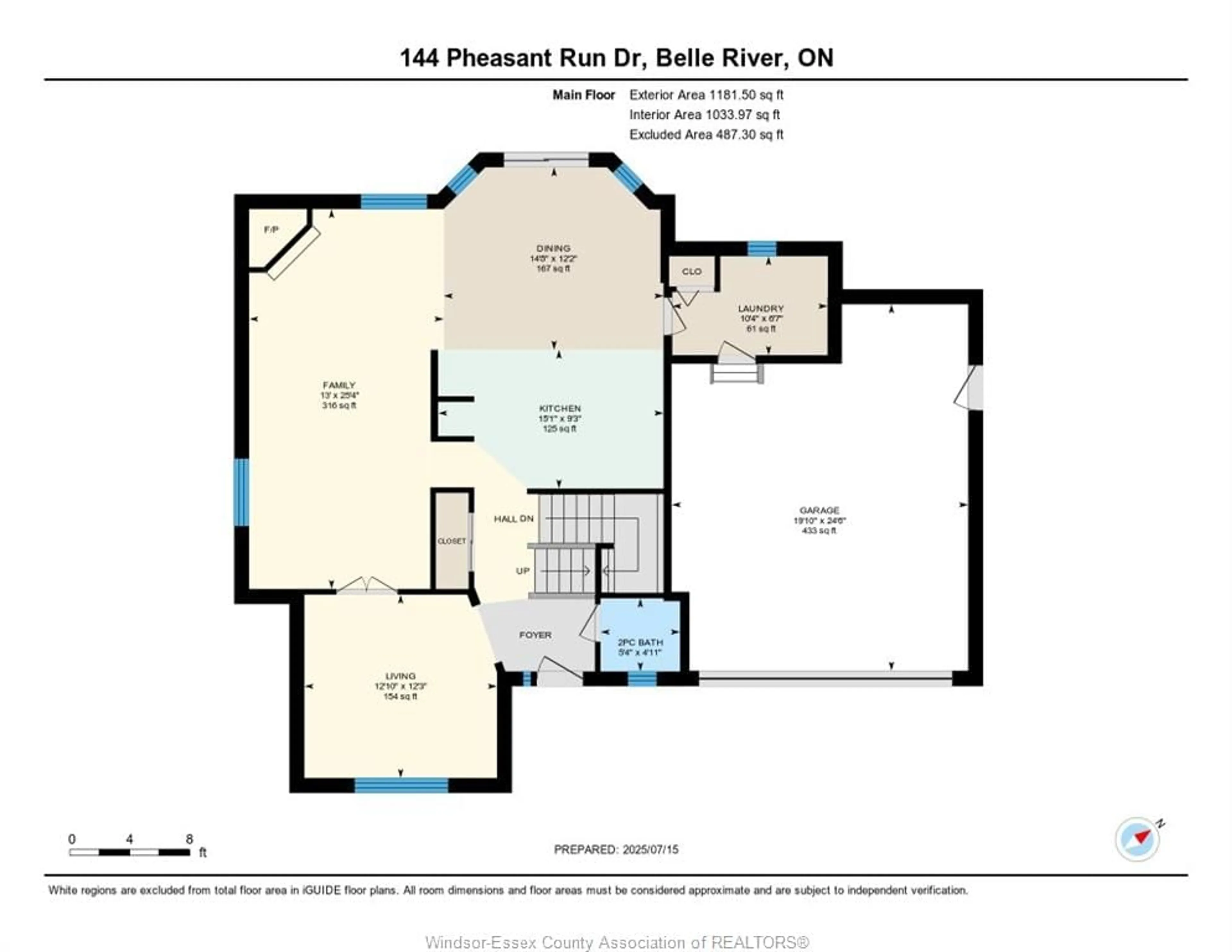 Floor plan for 144 PHEASANT RUN, Lakeshore Ontario N8L 0Z7