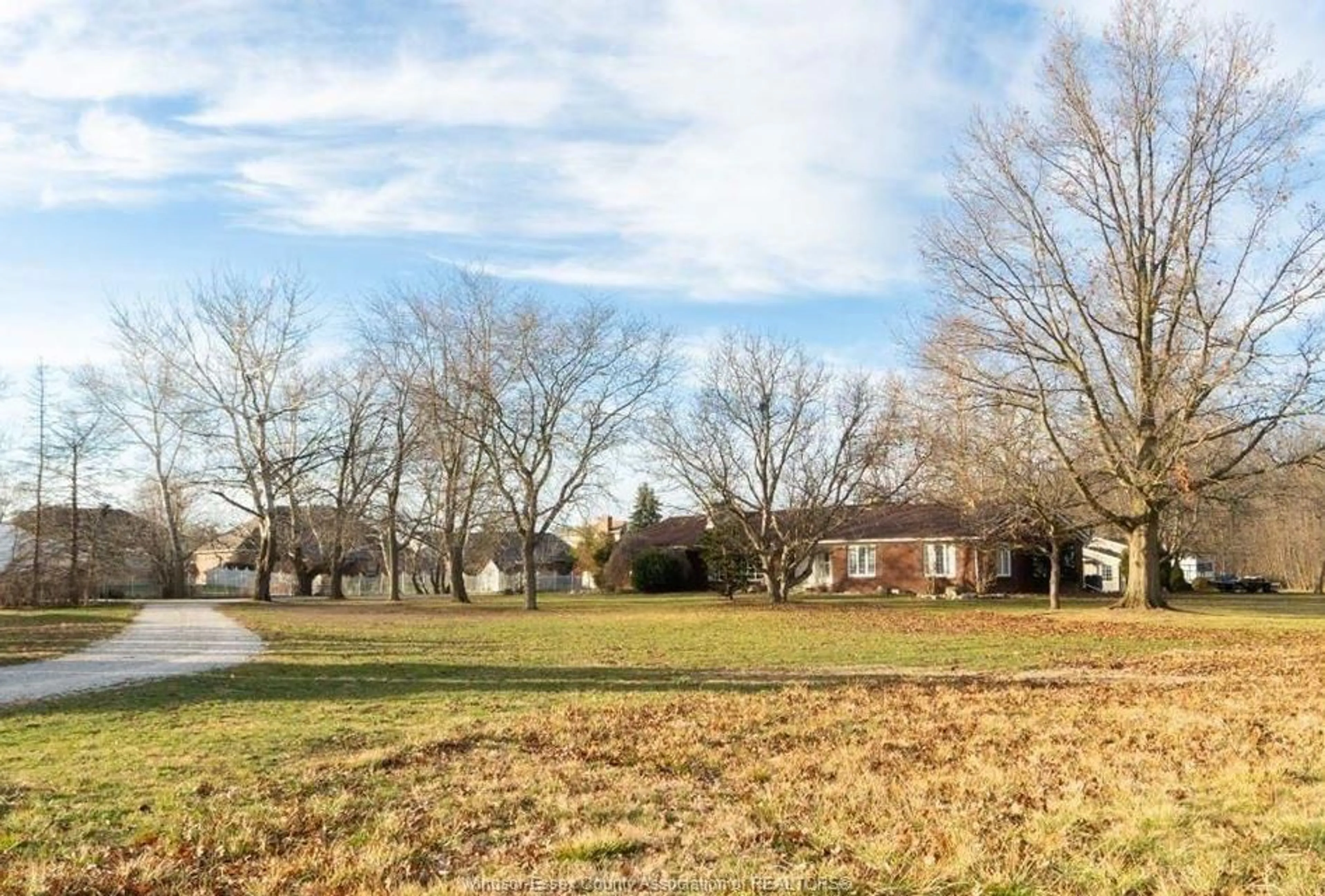 A pic from outside/outdoor area/front of a property/back of a property/a pic from drone, water/lake/river/ocean view for 299 GOSFIELD TOWNLINE, Essex Ontario N8M 2X5