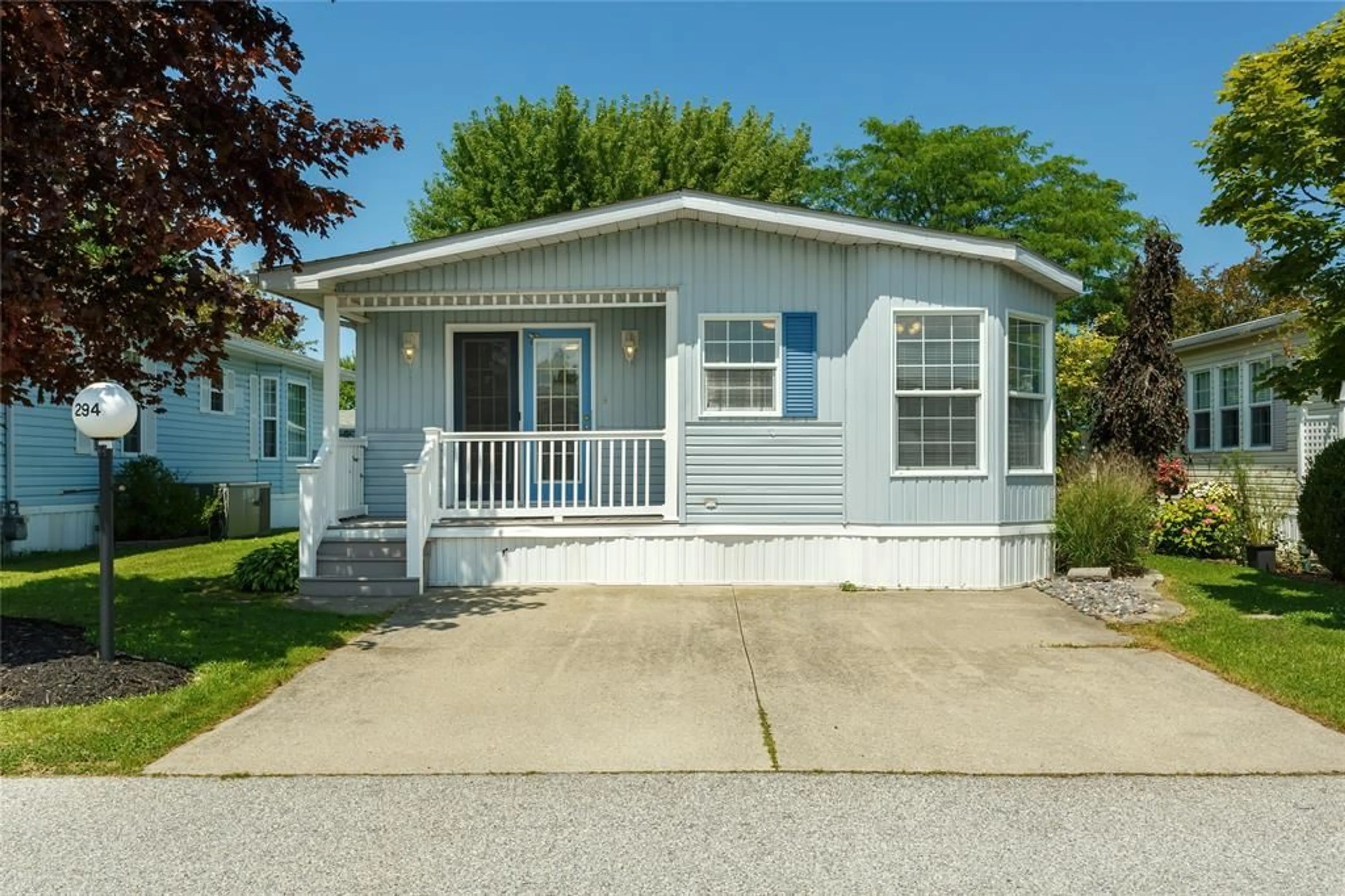 Home with vinyl exterior material, street for 5700 BLACKWELL Sideroad #294, Sarnia Ontario N7W 1B7