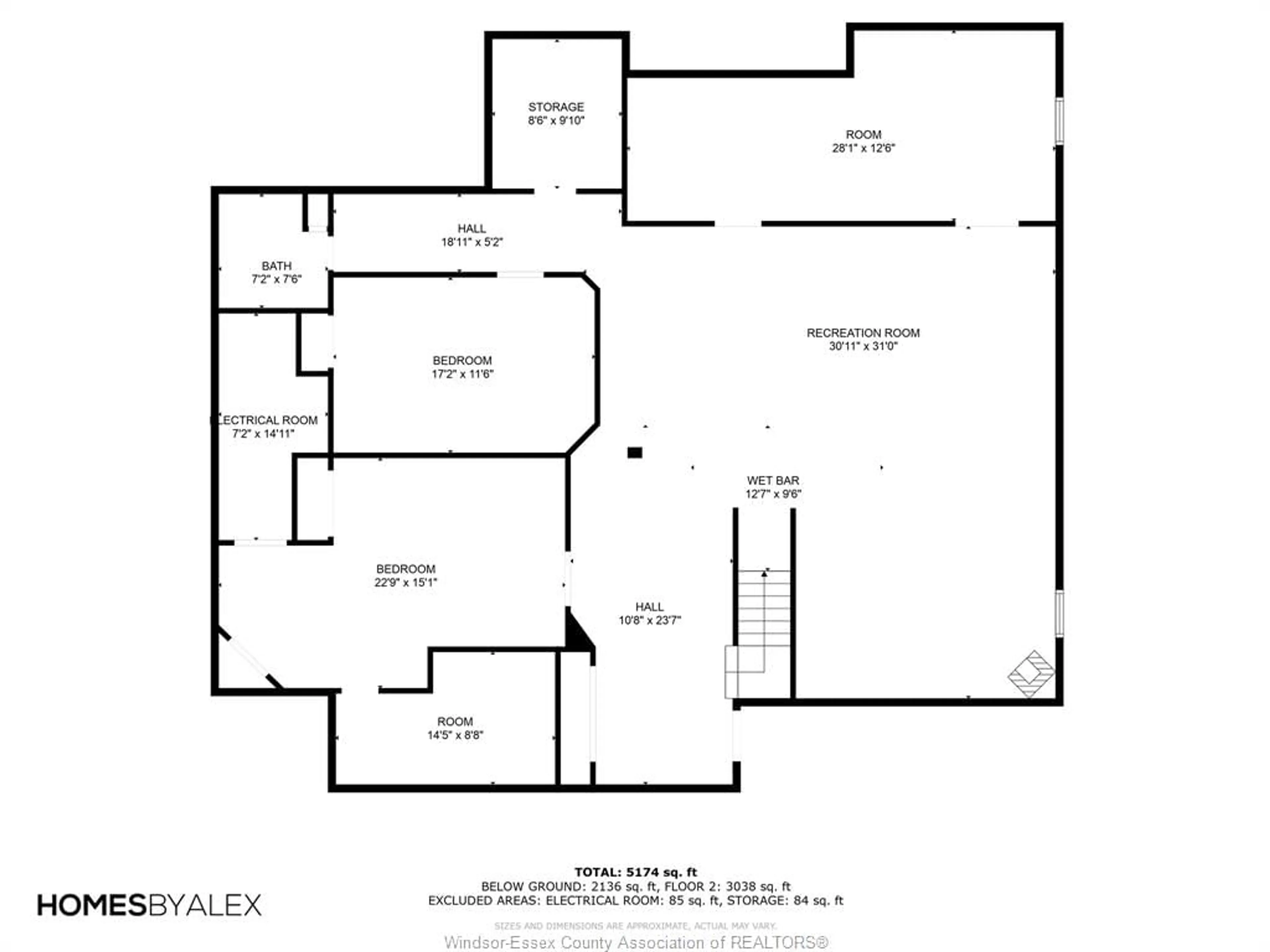 Floor plan for 138 SEYMOUR, Lakeshore Ontario N8N 4X9