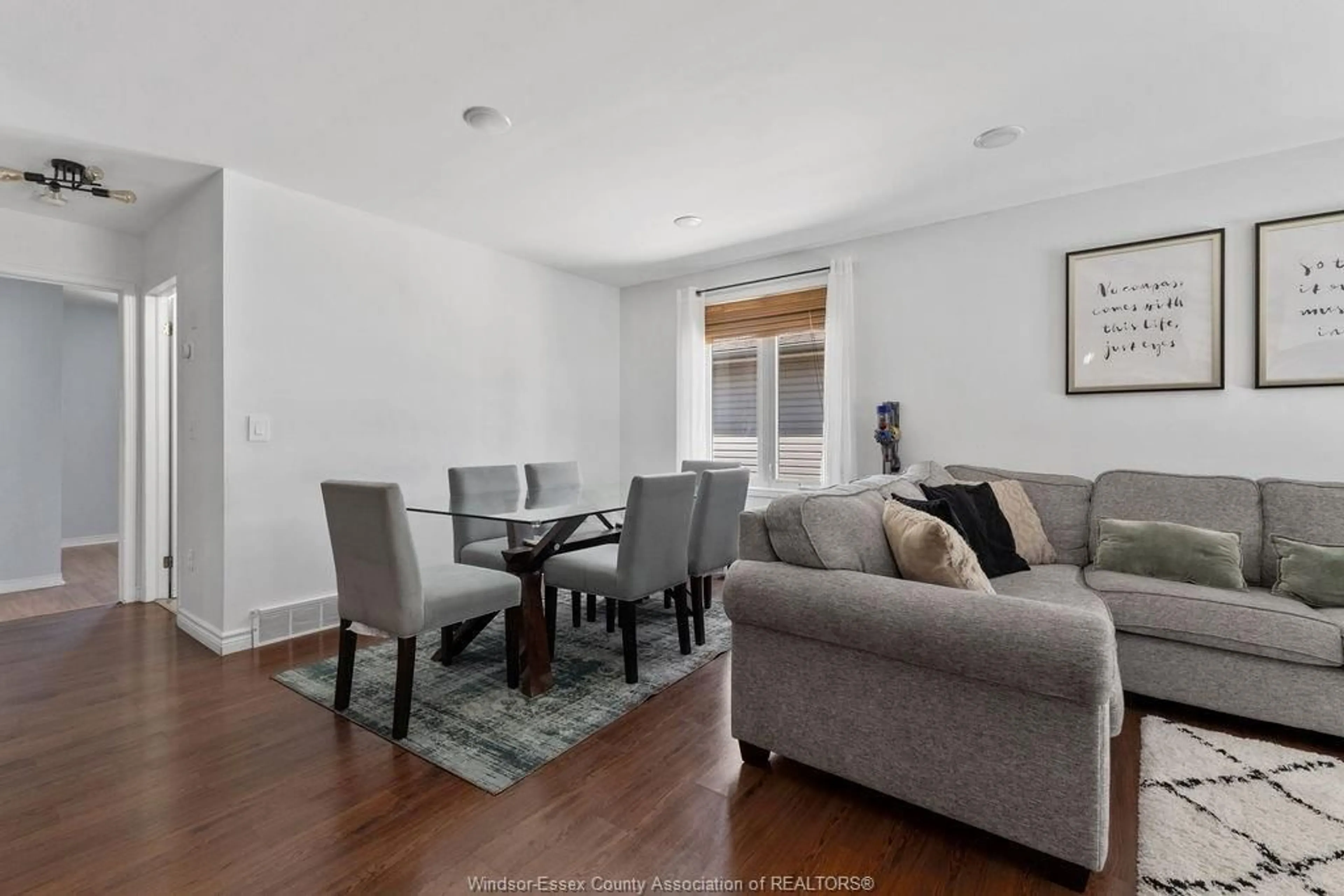 Living room with furniture, wood/laminate floor for 444 MERRILL, LaSalle Ontario N9J 3N6