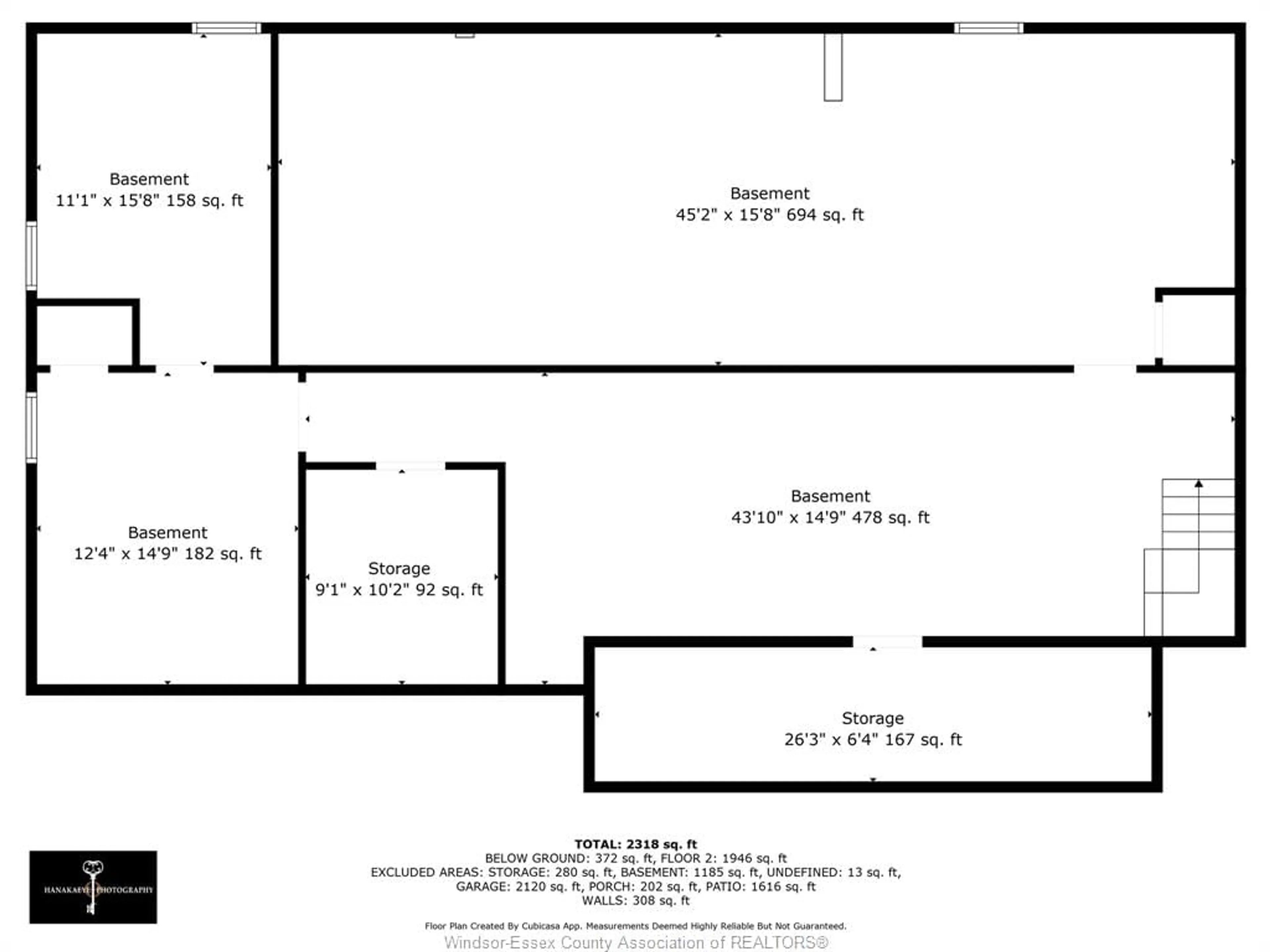 Floor plan for 590 NORTH REAR Rd, Maidstone Ontario N0R 1K0