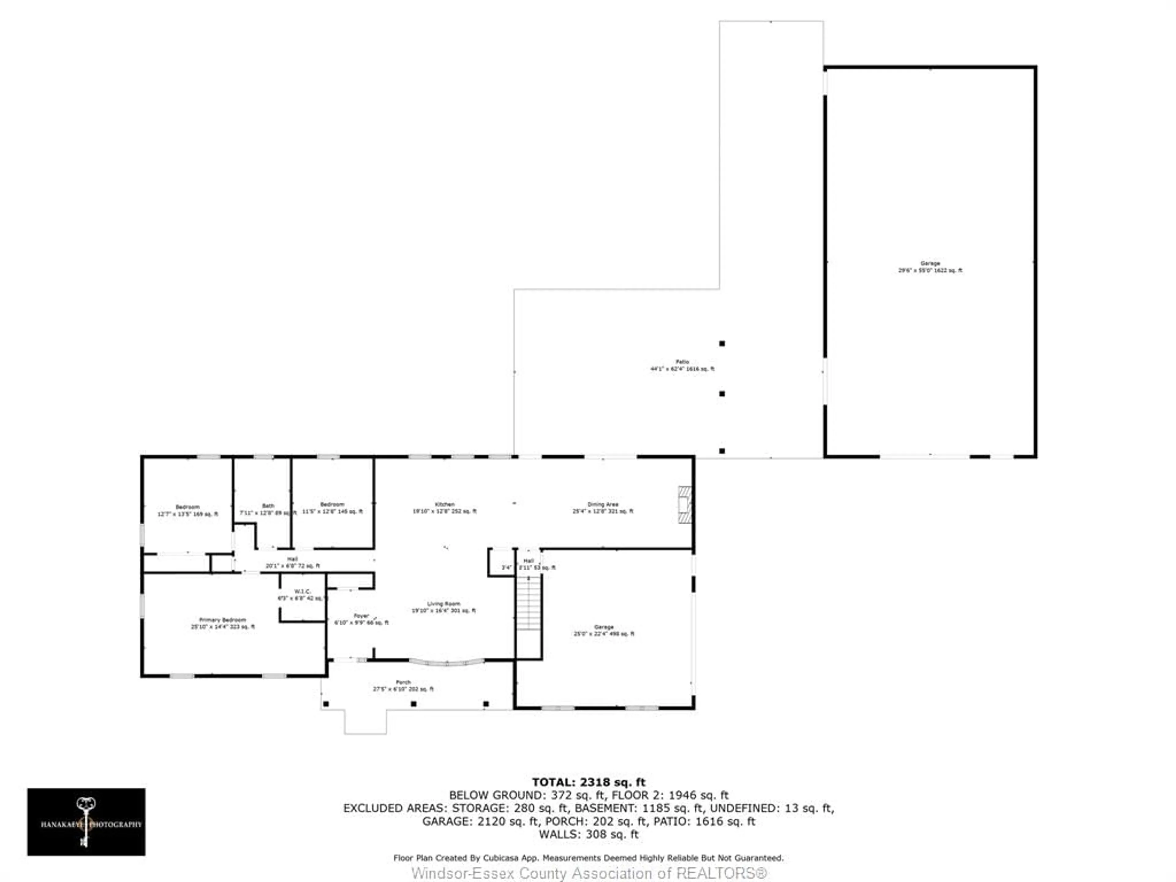 Floor plan for 590 NORTH REAR Rd, Maidstone Ontario N0R 1K0